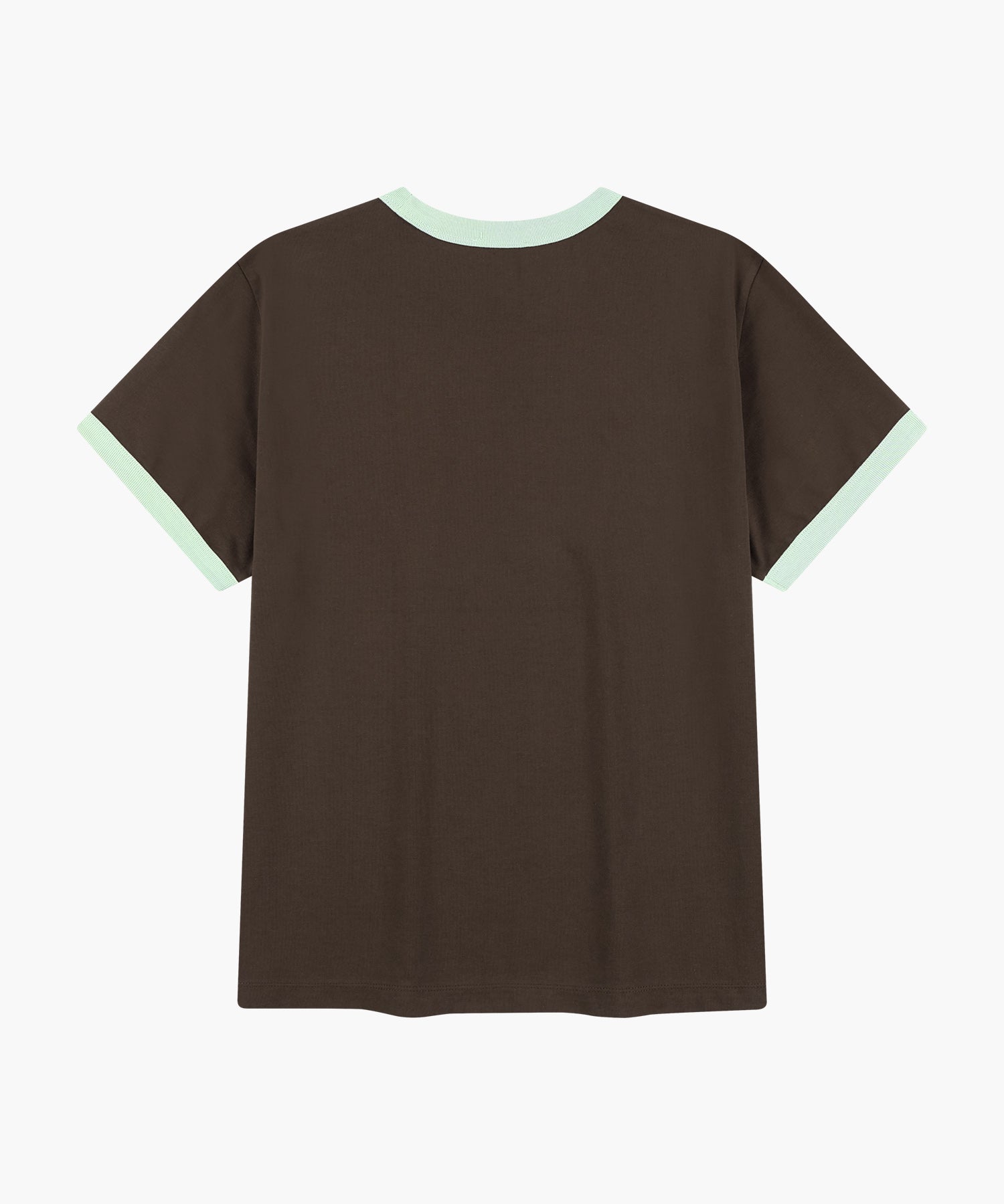 Marithe & Francois Girbaud - Aerocool Crack Classic Logo Ringer Tee (Brown) product image 7 | TRAB K-Fashion Australia