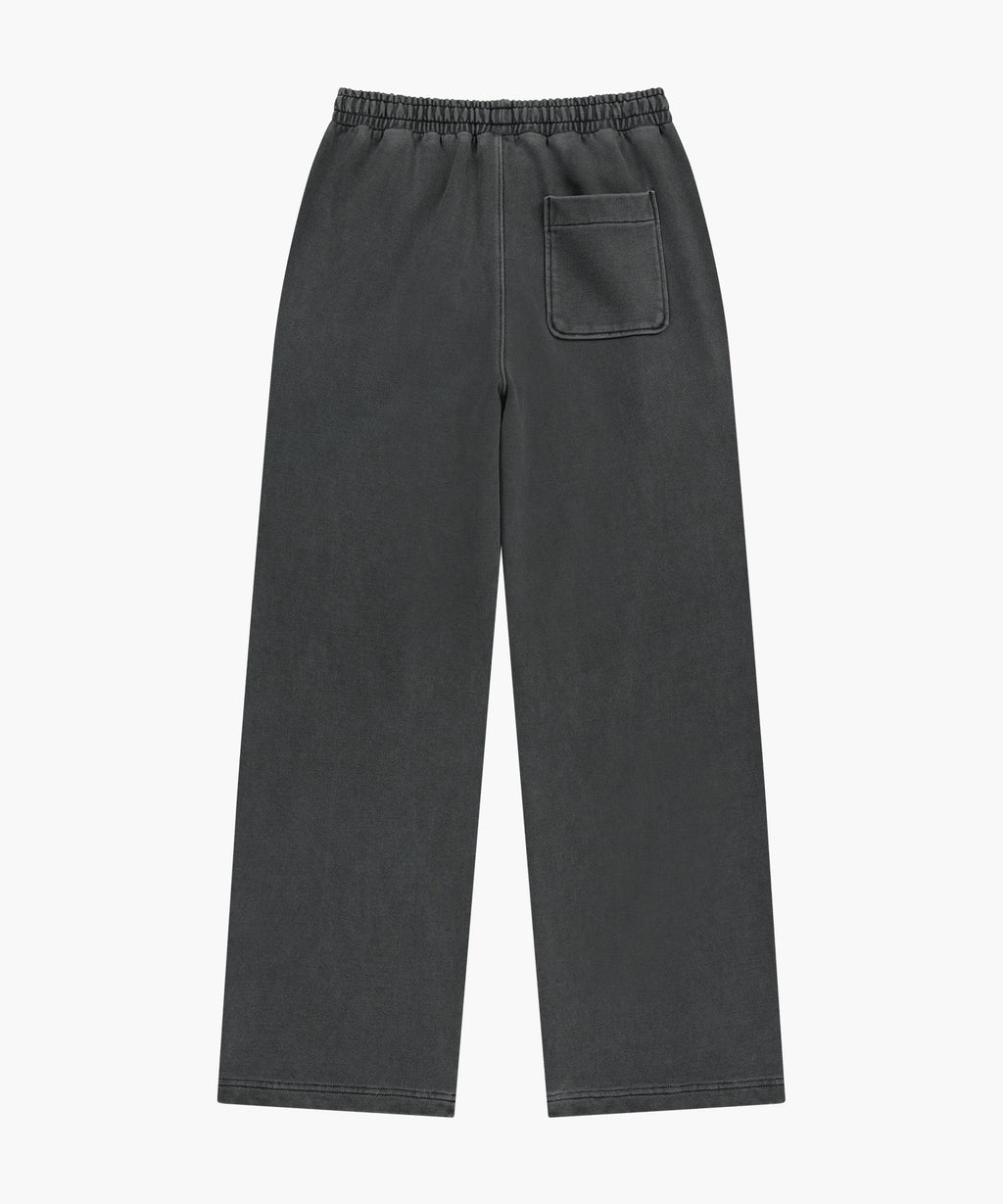 Marithe & Francois Girbaud - Outline Classic Logo Dyeing Tuck Wide Sweat Pants (Charcoal) product image 7 | TRAB K-Fashion Australia