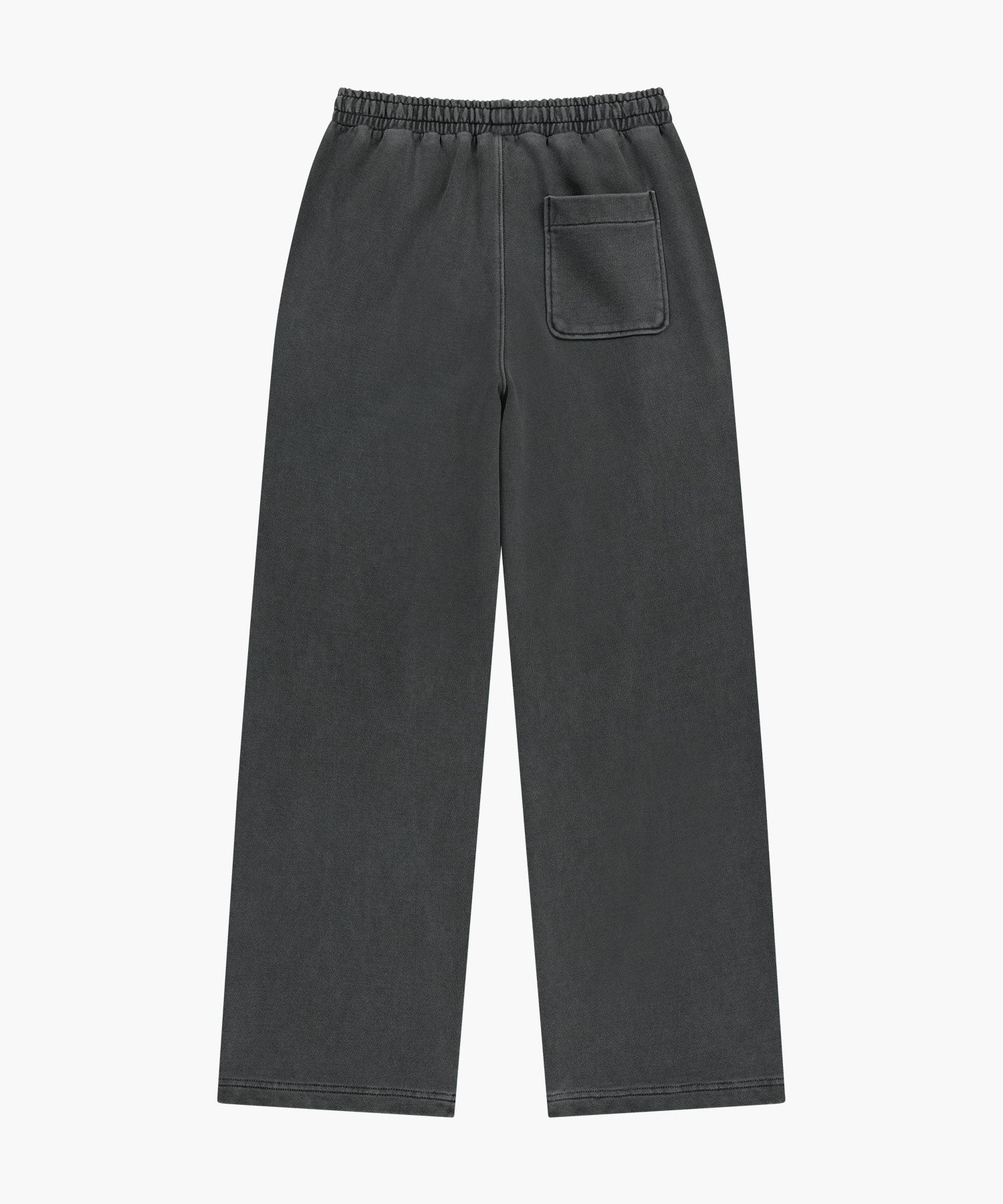 Marithe & Francois Girbaud - Outline Classic Logo Dyeing Tuck Wide Sweat Pants (Charcoal) product image 7 | TRAB K-Fashion Australia