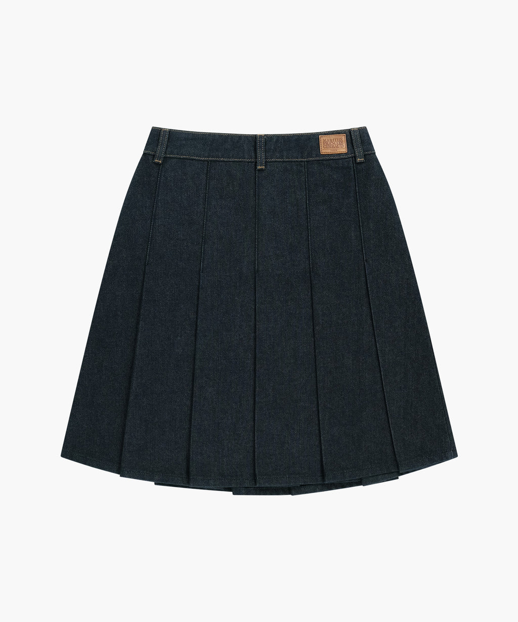 Marithe & Francois Girbaud - Denim Pleated Midi Skirt (Indigo) product image 10 | TRAB K-Fashion Australia