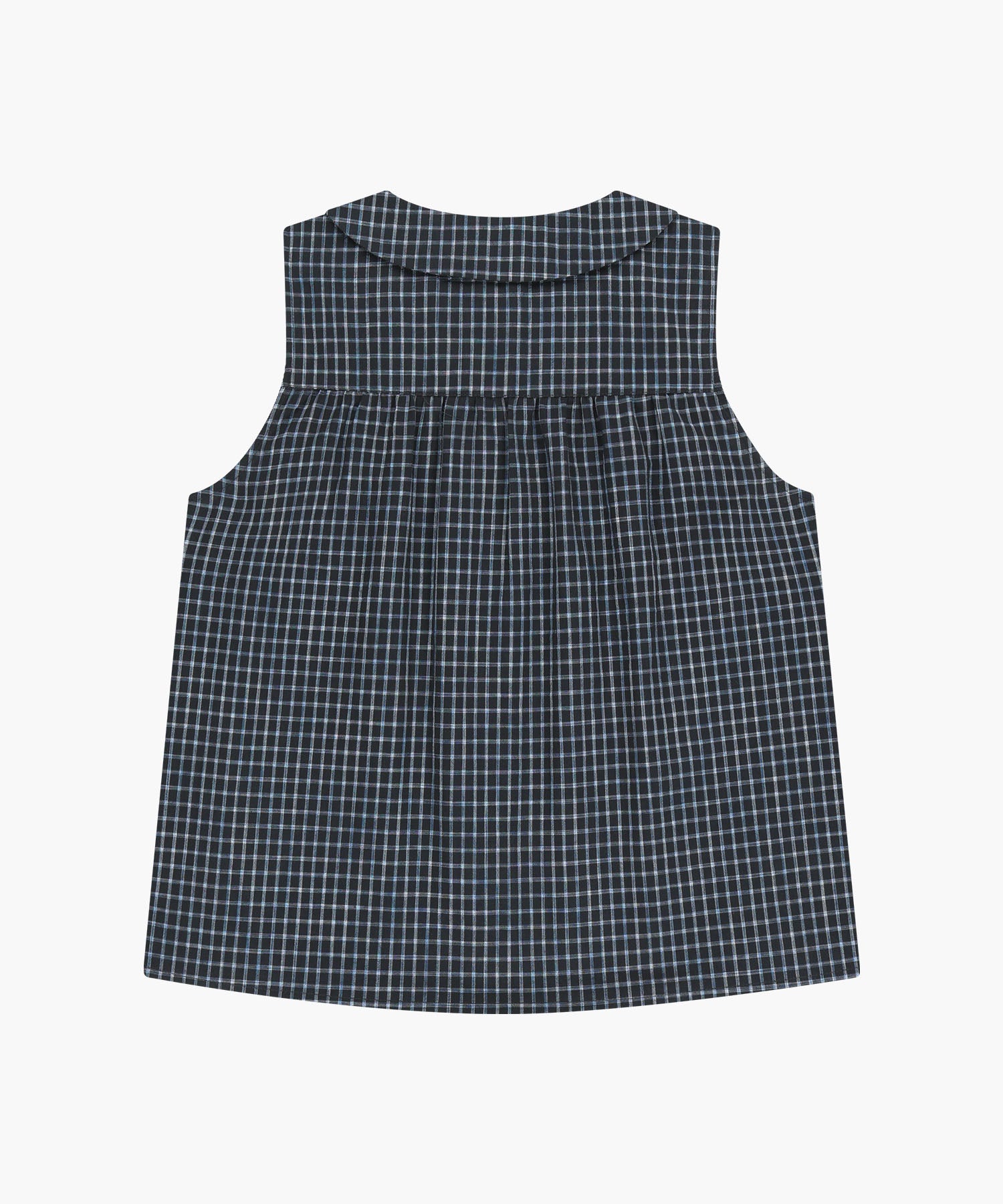 Marithe & Francois Girbaud - Round Collar Sleeveless Blouse (Charcoal) product image 7 | TRAB K-Fashion Australia
