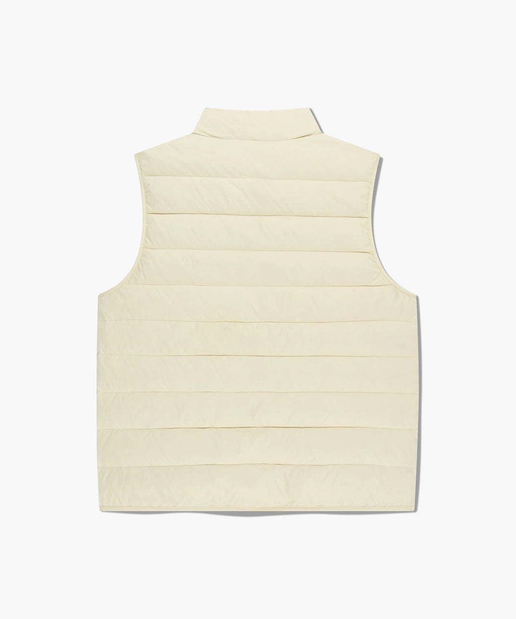 Marithe & Francois Girbaud - Classic Logo Light Down Vest (Cream) product image 7 | TRAB K-Fashion Australia