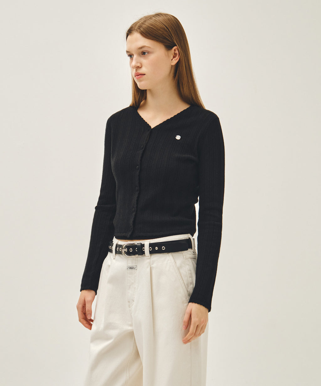 Marithe & Francois Girbaud - Eyelet Buckle Belt (Black) product image 7 | TRAB K-Fashion Australia