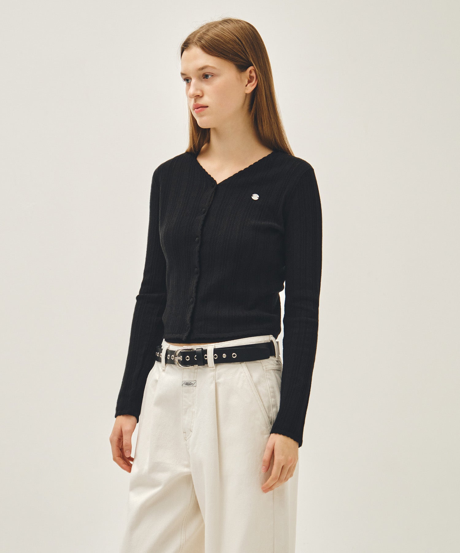 Marithe & Francois Girbaud - Eyelet Buckle Belt (Black) product image 7 | TRAB K-Fashion Australia