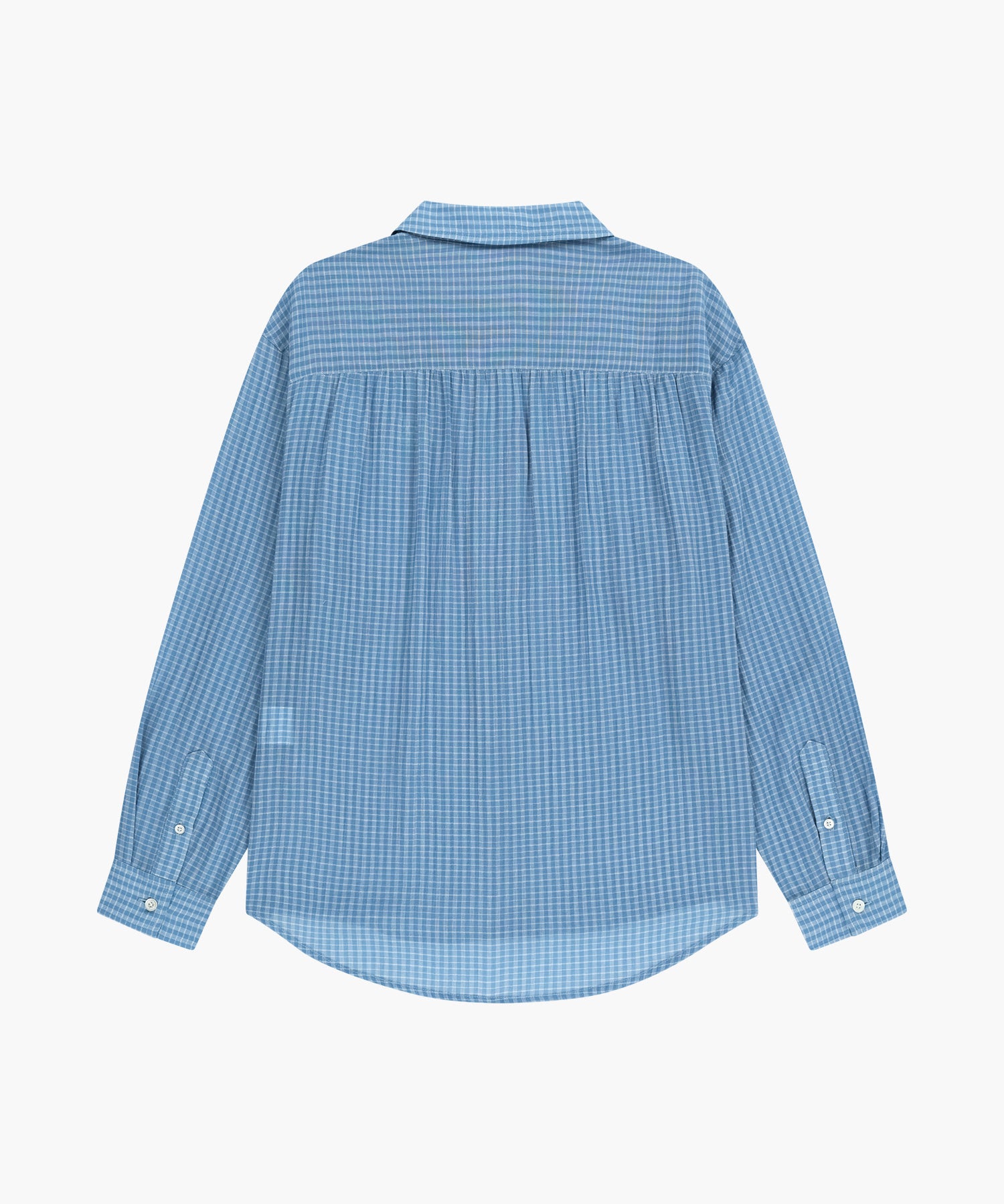 Marithe & Francois Girbaud - Pattern Sheer Shirt (Blue) product image 7 | TRAB K-Fashion Australia