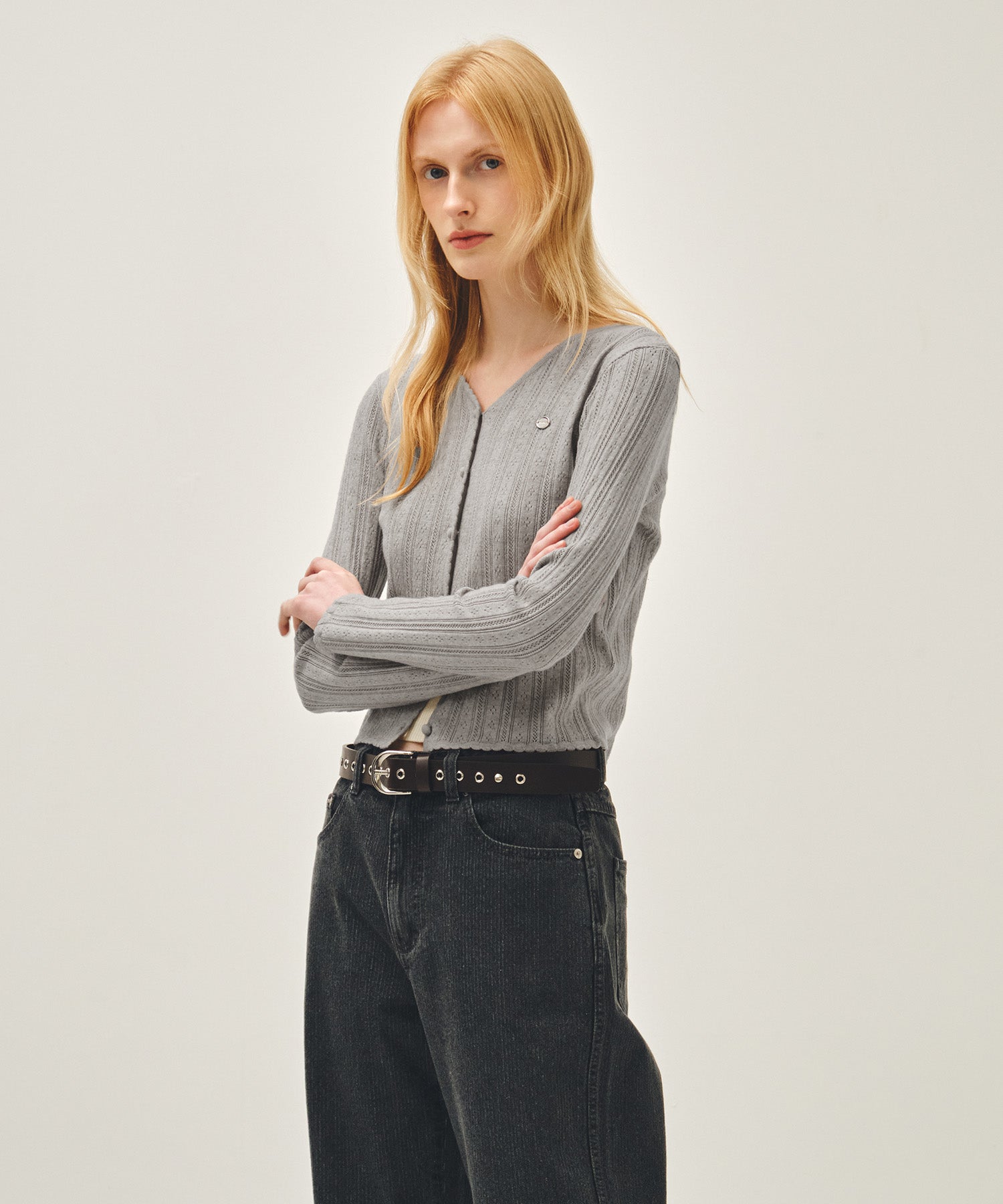 Marithe & Francois Girbaud - Eyelet Buckle Belt (Brown) product image 7 | TRAB K-Fashion Australia
