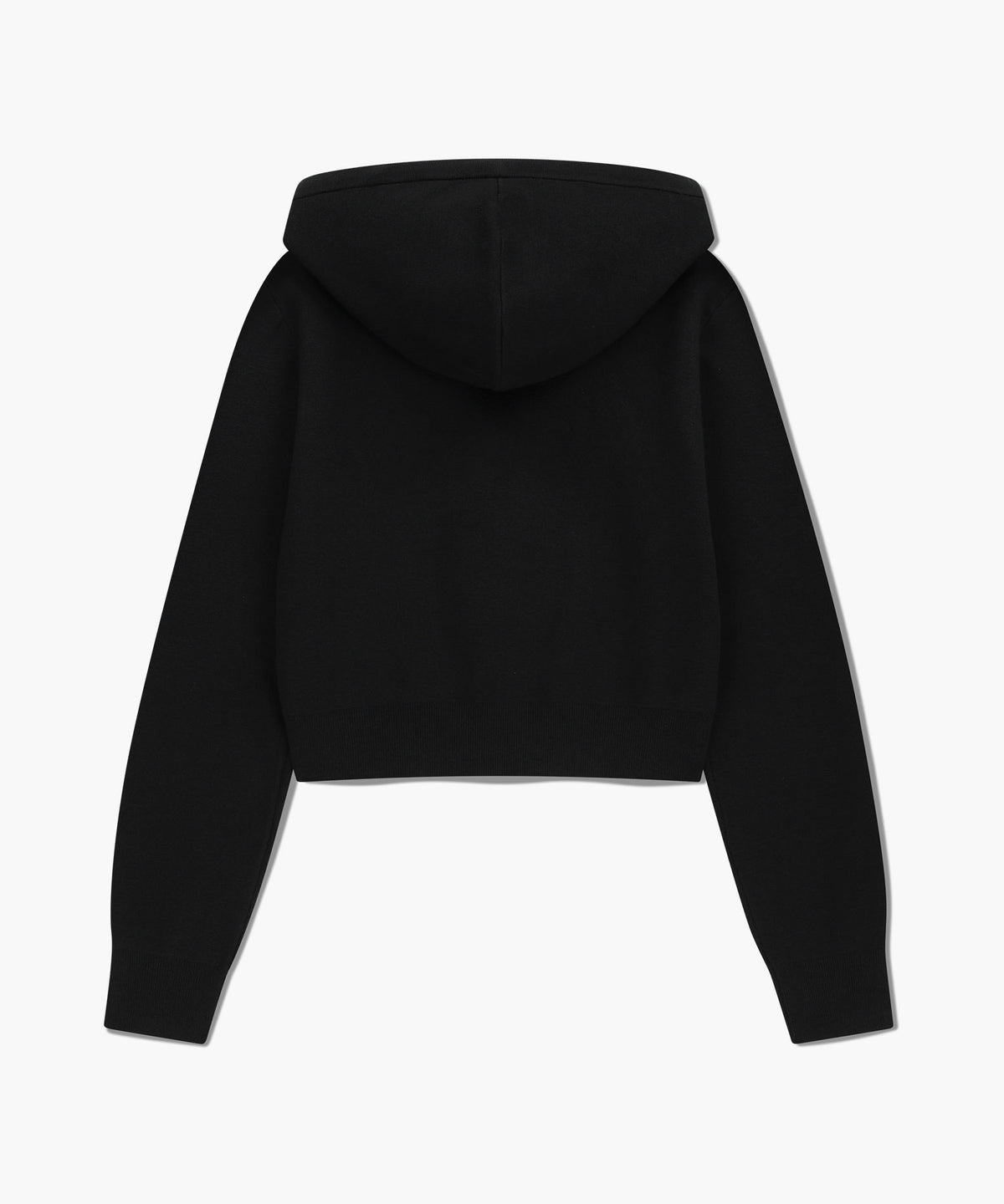 Marithe & Francois Girbaud - Classic Logo Crop Knit Hoodie Zipup (Black) product image 7 | TRAB K-Fashion Australia