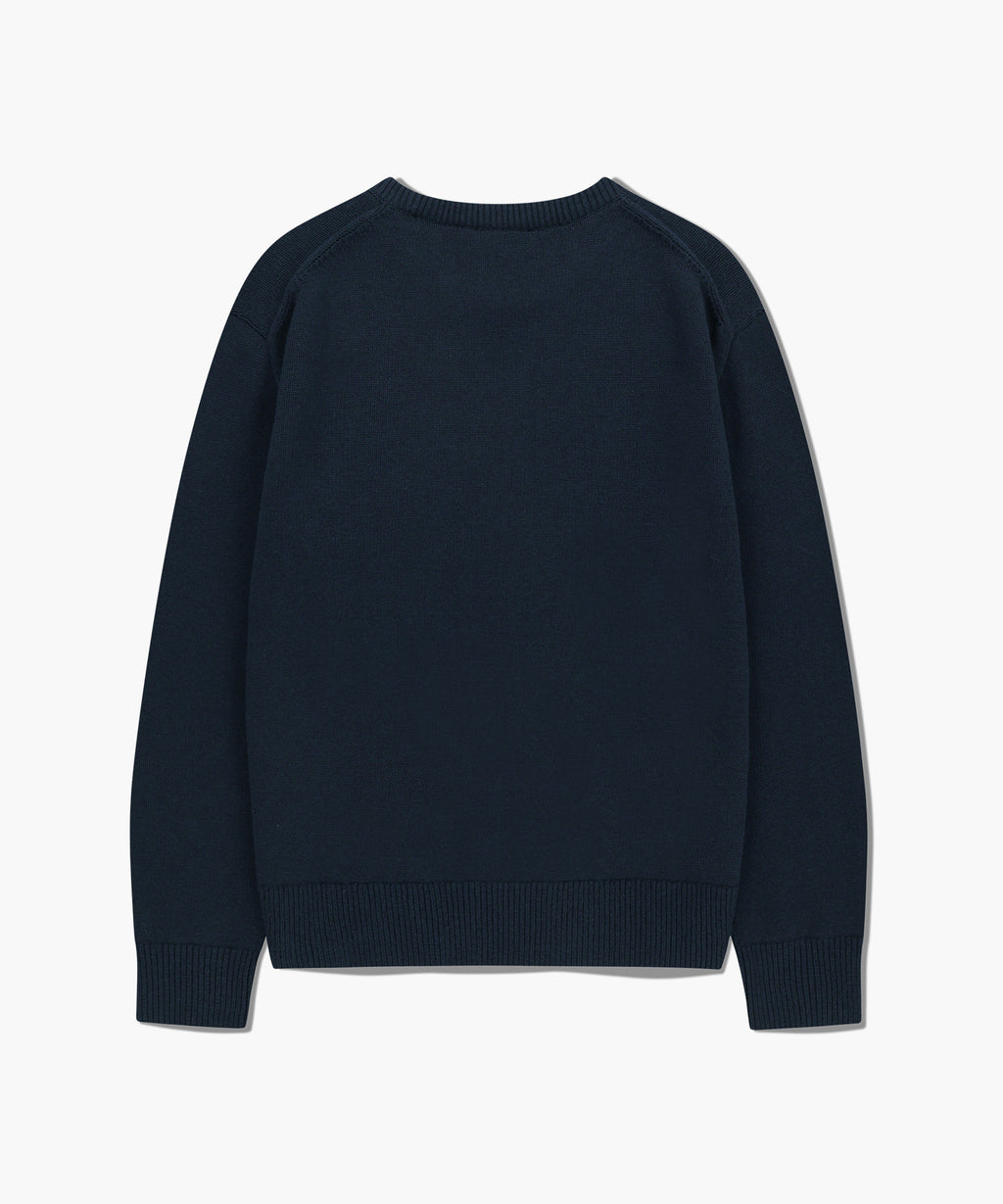 Marithe & Francois Girbaud - Classic Logo Knit Pullover (Navy) product image 7 | TRAB K-Fashion Australia