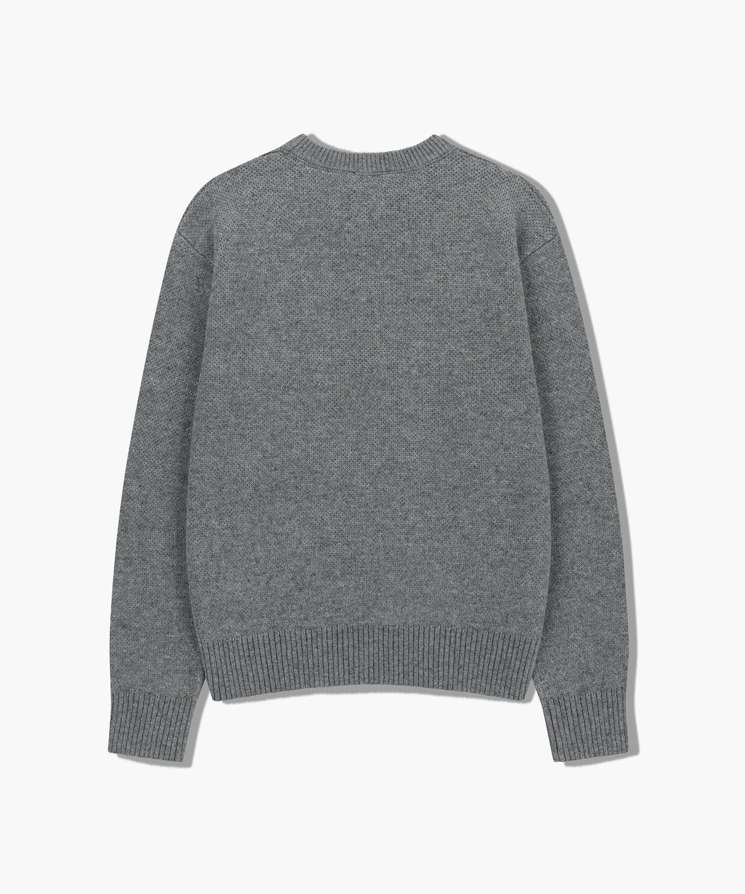 Marithe & Francois Girbaud - Argyle Jqd Knit Pullover (Heather Gray) product image 7 | TRAB K-Fashion Australia