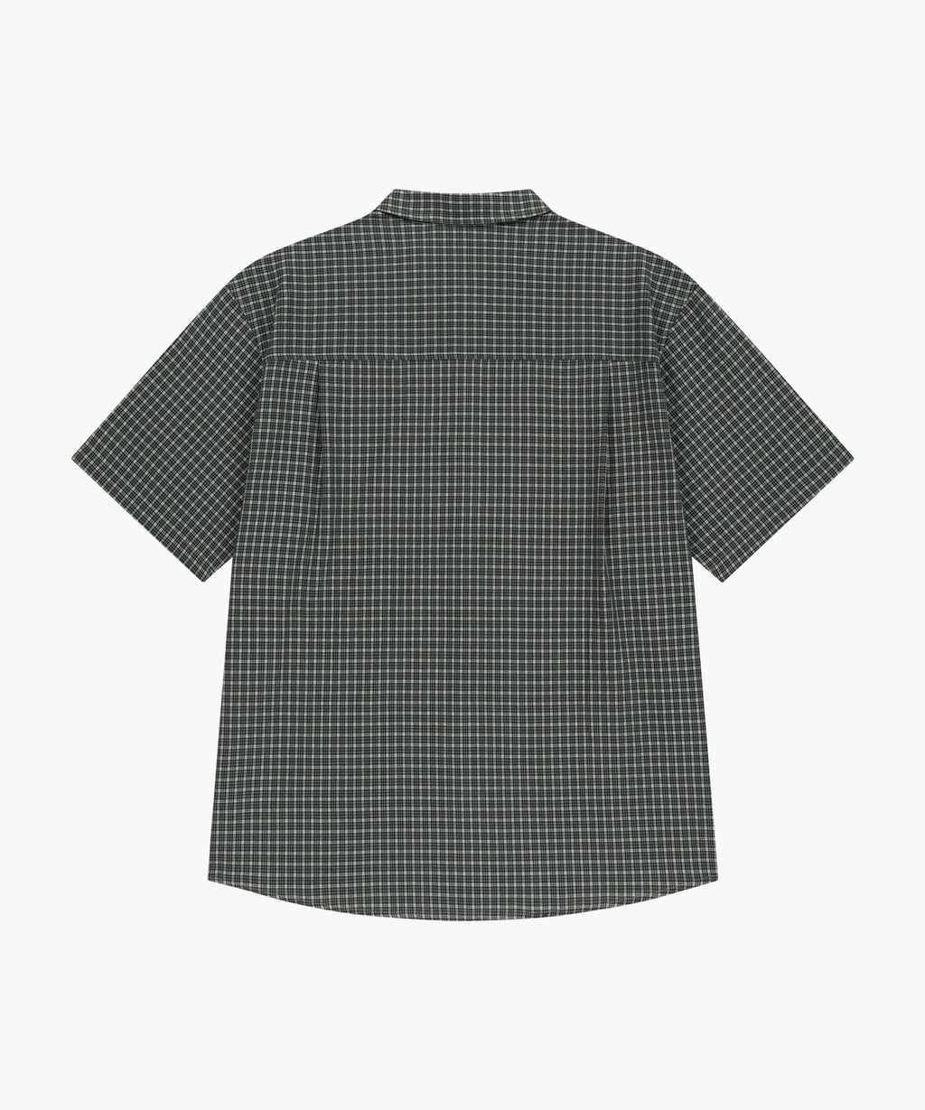 Marithe & Francois Girbaud - Check Half Sleeve Shirt (Dark Navy) product image 7 | TRAB K-Fashion Australia
