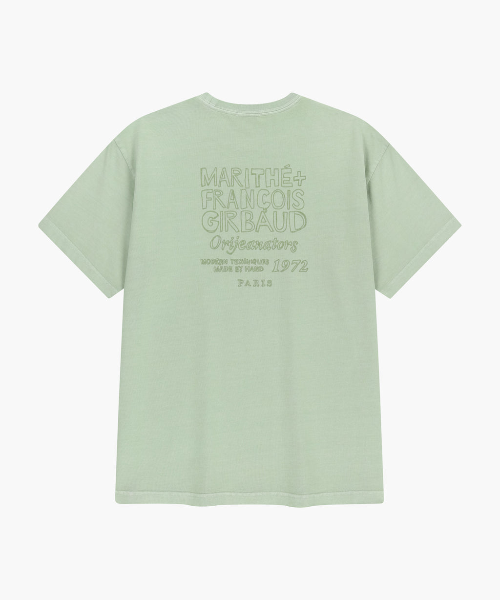 Marithe & Francois Girbaud - Drawing Logo Dyeing Tee (Mint) product image 7 | TRAB K-Fashion Australia