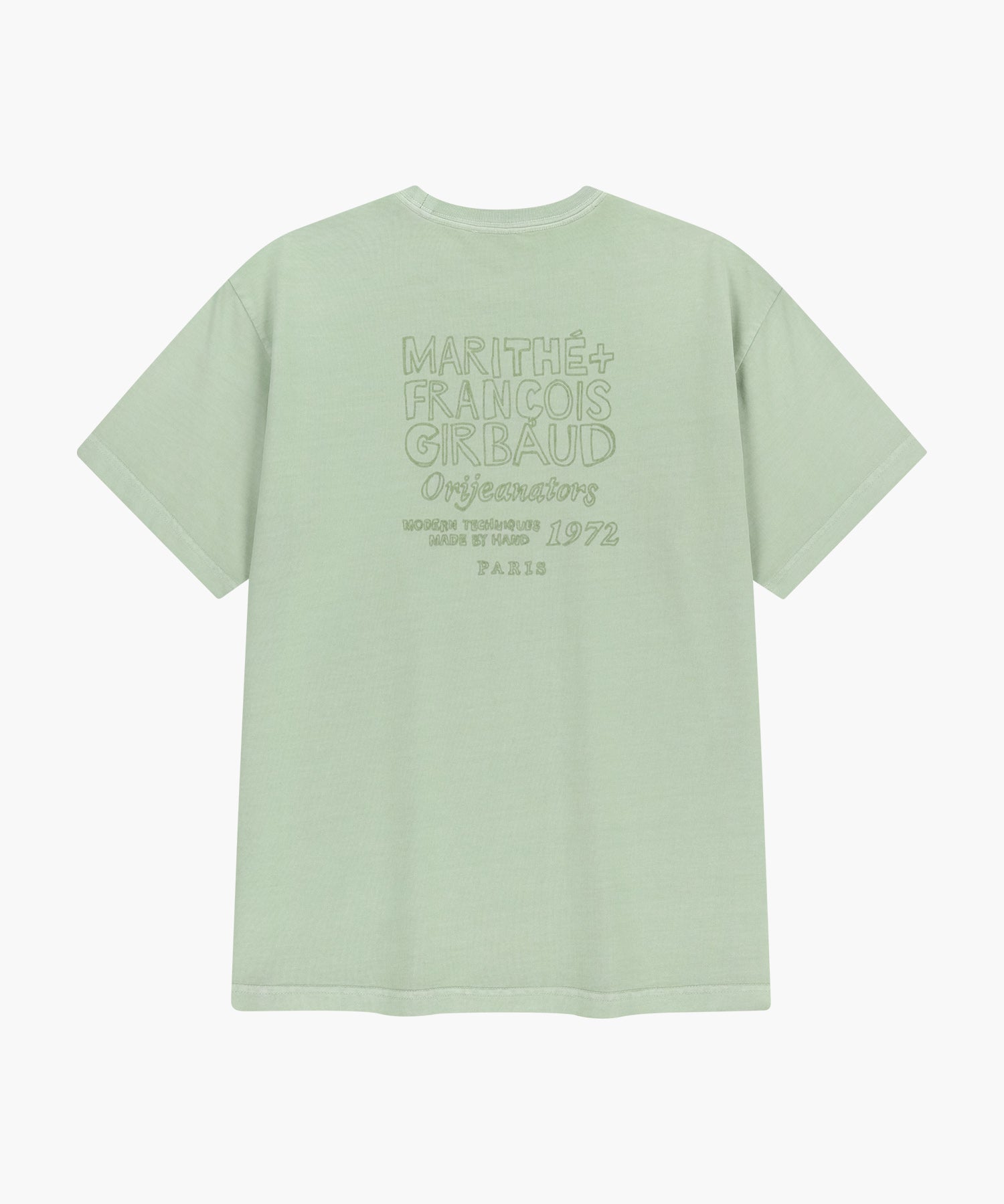 Marithe & Francois Girbaud - Drawing Logo Dyeing Tee (Mint) product image 7 | TRAB K-Fashion Australia