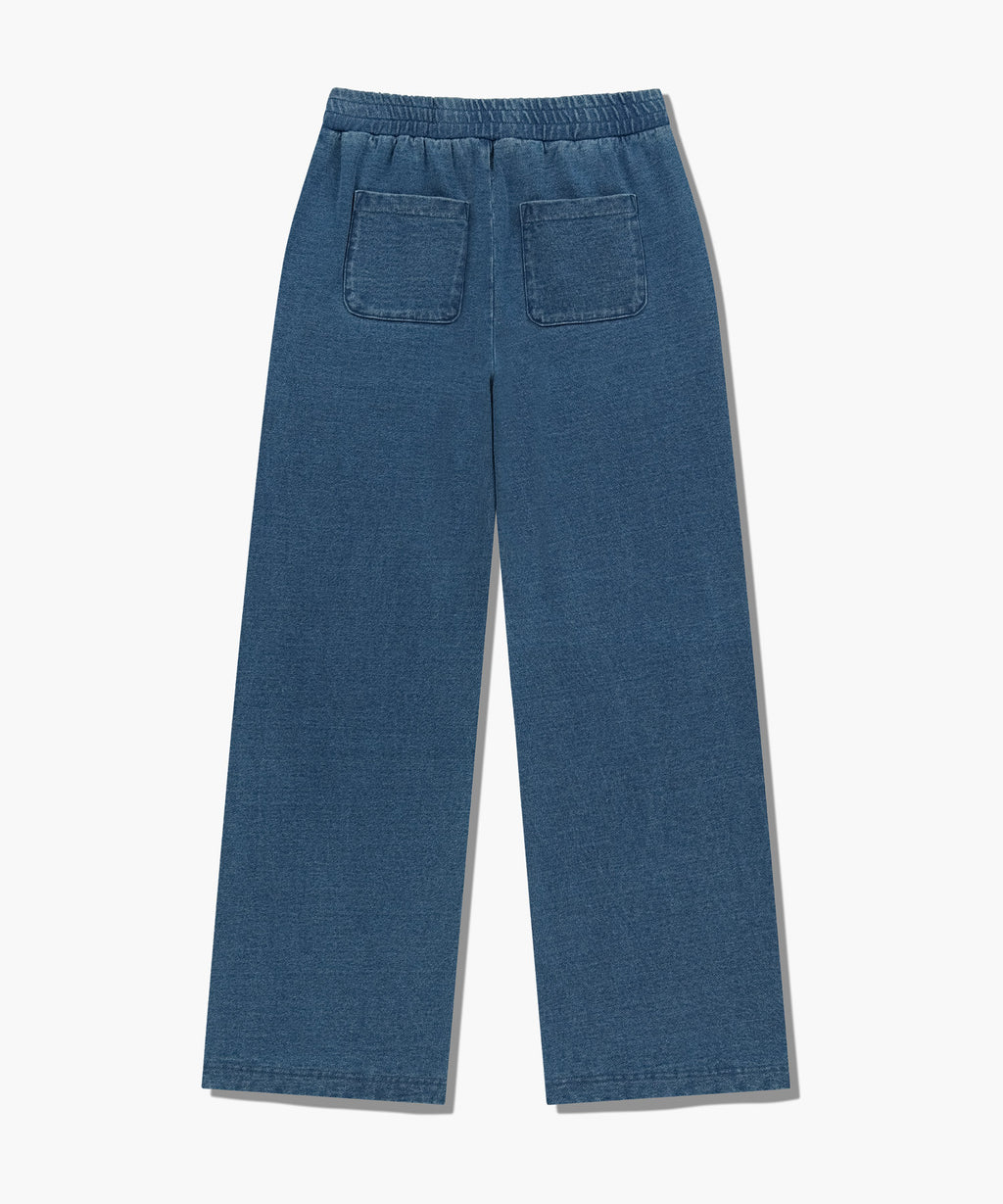 Marithe & Francois Girbaud - Embroidery Classic Logo Sweat Pants (Blue) product image 7 | TRAB K-Fashion Australia