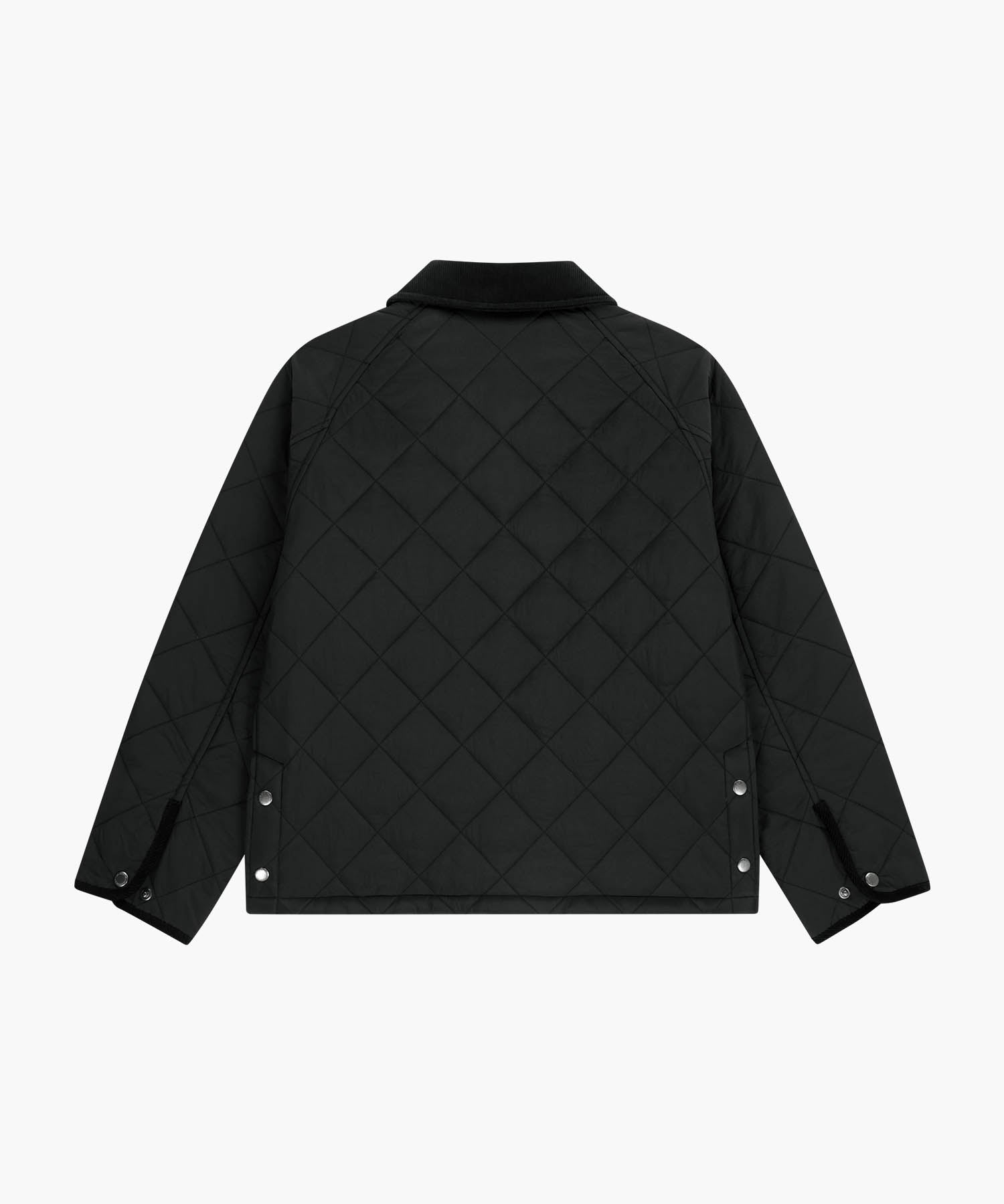 Marithe & Francois Girbaud - Corduroy Collar Quilted Jacket (Black) product image 7 | TRAB K-Fashion Australia