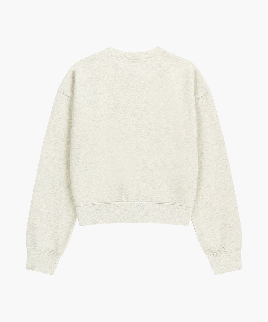 Marithe & Francois Girbaud - Classic Logo Crop Sweatshirt (Oatmeal) product image 7 | TRAB K-Fashion Australia