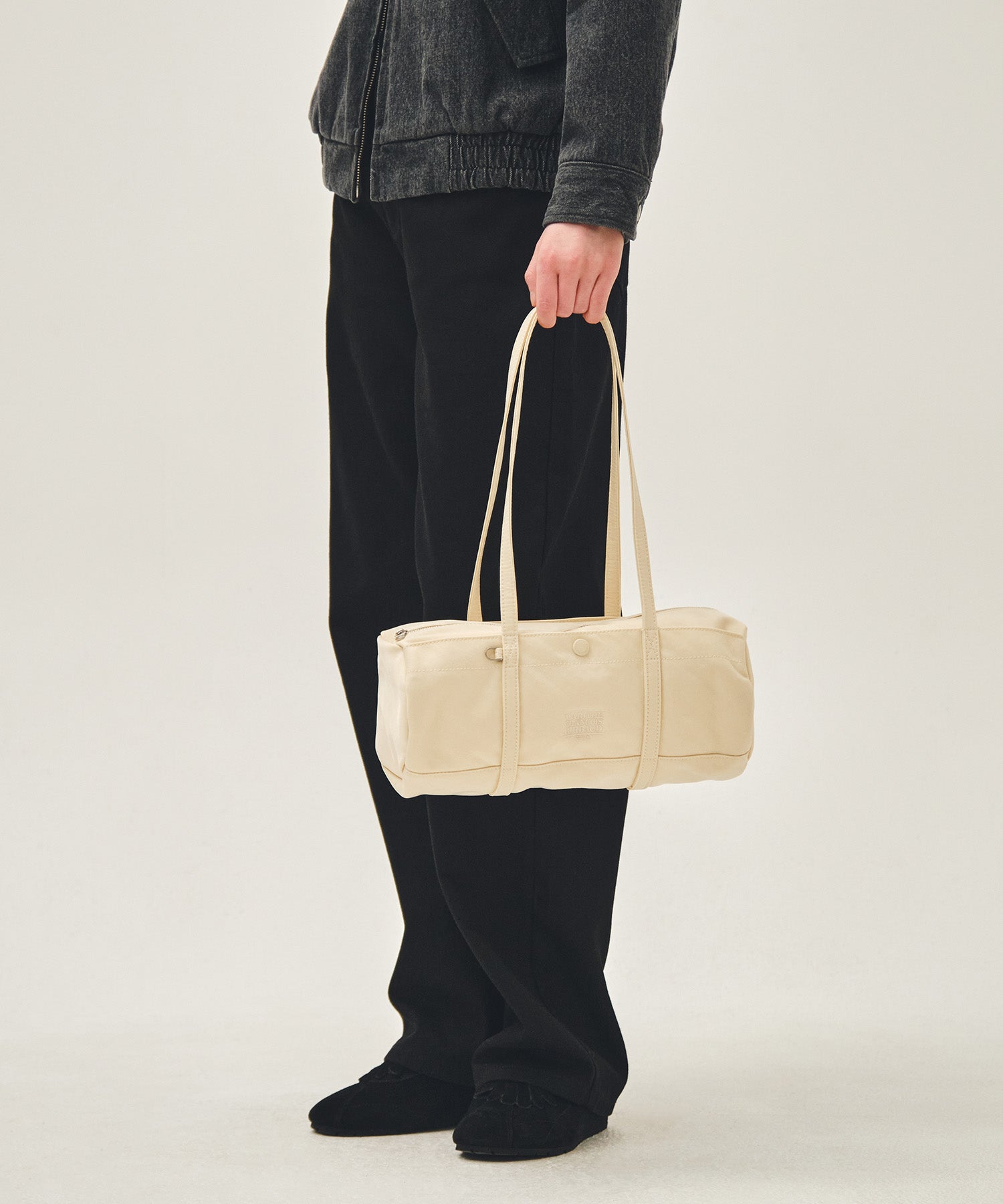 Marithe & Francois Girbaud - Classic Logo Casual Duffle Bag (Ivory) product image 7 | TRAB K-Fashion Australia