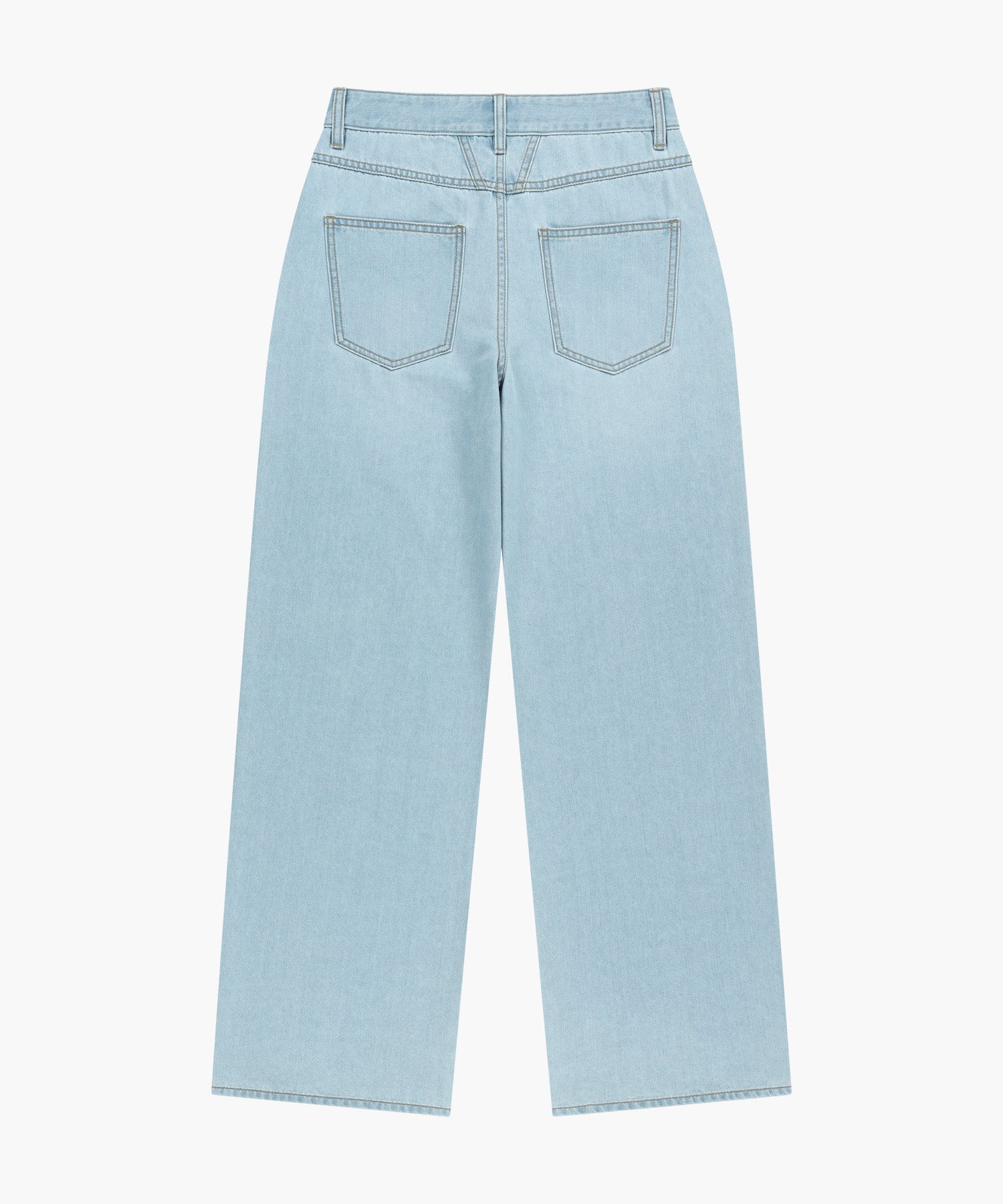 Marithe & Francois Girbaud - Summer Semi Wide Denim Pants (Light Blue) product image 10 | TRAB K-Fashion Australia