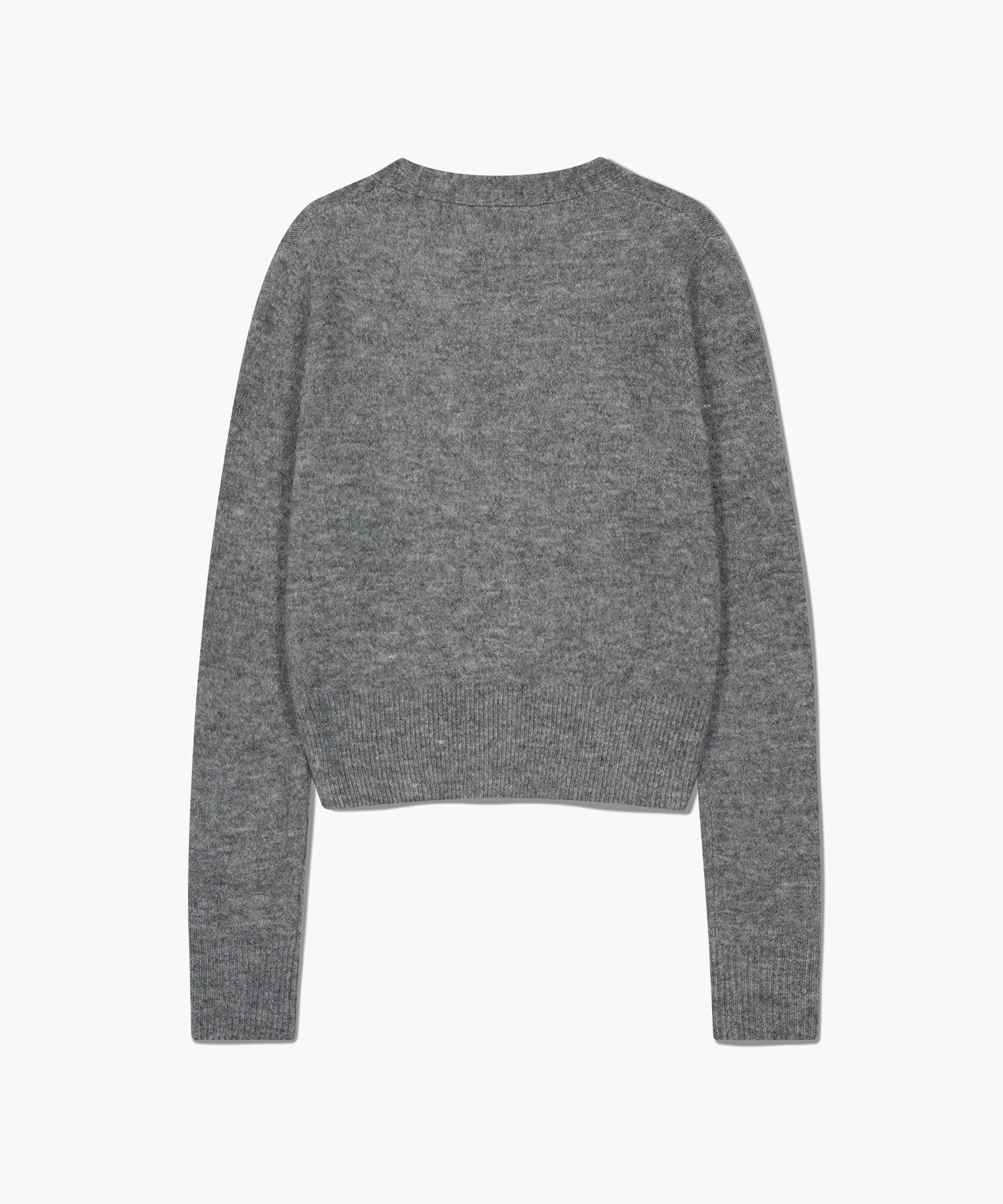 Marithe & Francois Girbaud - V-neck Crop Cardigan (Heather Gray) product image 7 | TRAB K-Fashion Australia