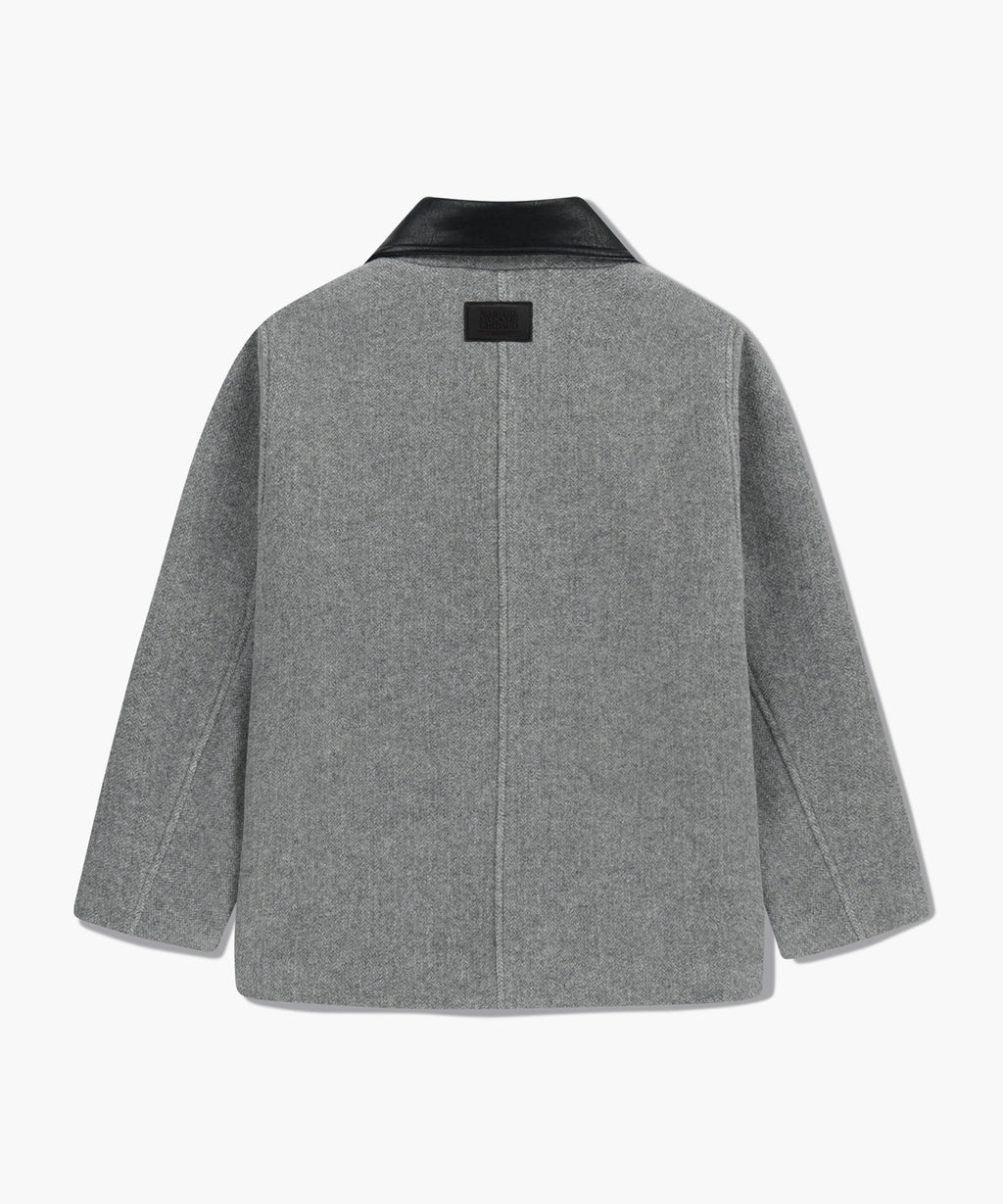 Marithe & Francois Girbaud - Collar Point Half Coat (Gray) product image 7 | TRAB K-Fashion Australia