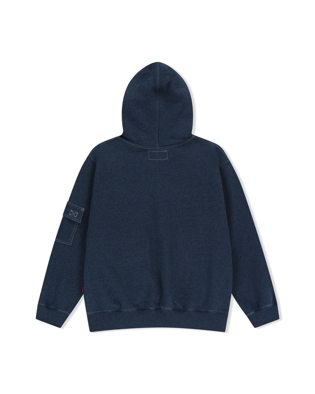 yeseyesee - Y.E.S Stitch Pocket Zip Up Hoodie (Navy) product image 2 | TRAB K-Fashion Australia