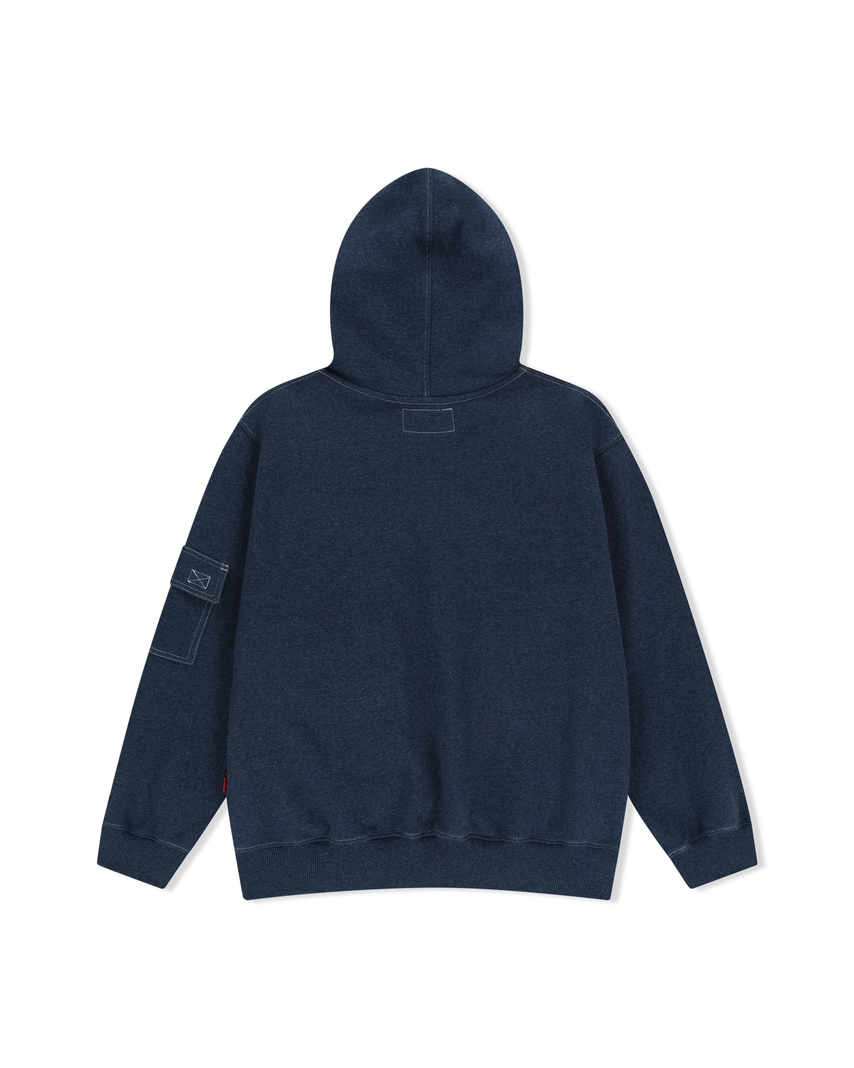 yeseyesee - Y.E.S Stitch Pocket Zip Up Hoodie (Navy) product image 2 | TRAB K-Fashion Australia