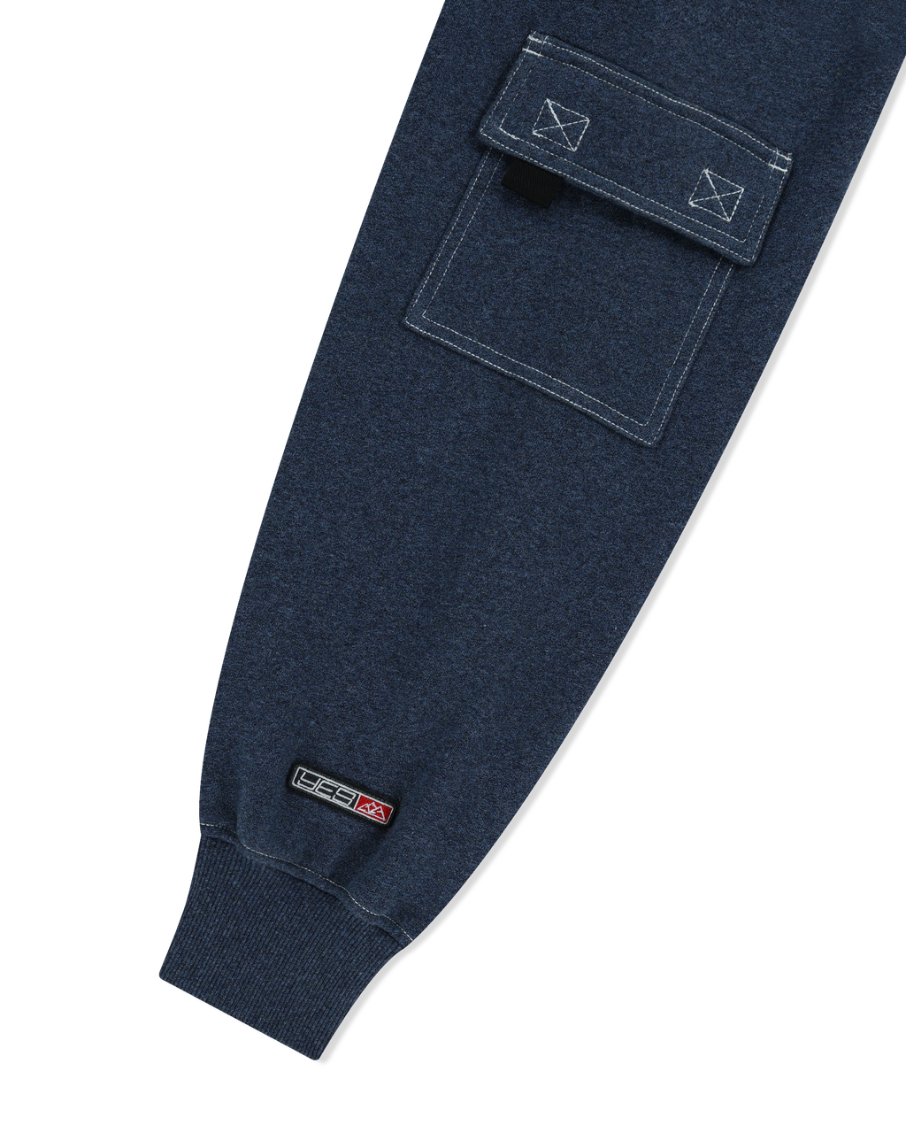 yeseyesee - Y.E.S Stitch Pocket Zip Up Hoodie (Navy) product image 4 | TRAB K-Fashion Australia