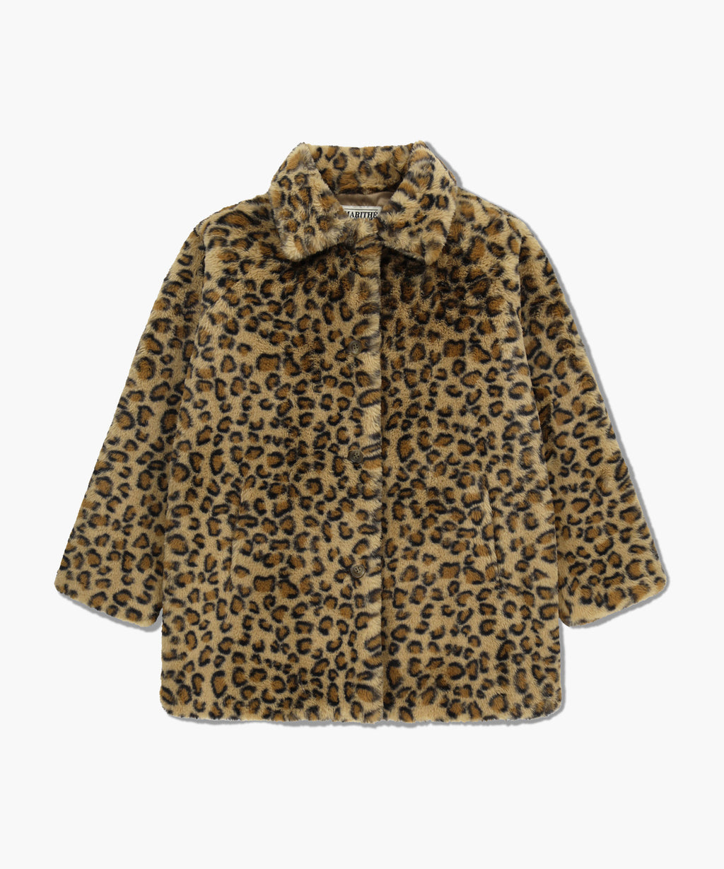 Marithe & Francois Girbaud - Mid Shearling Fur Coat (Brown) product image 7 | TRAB K-Fashion Australia