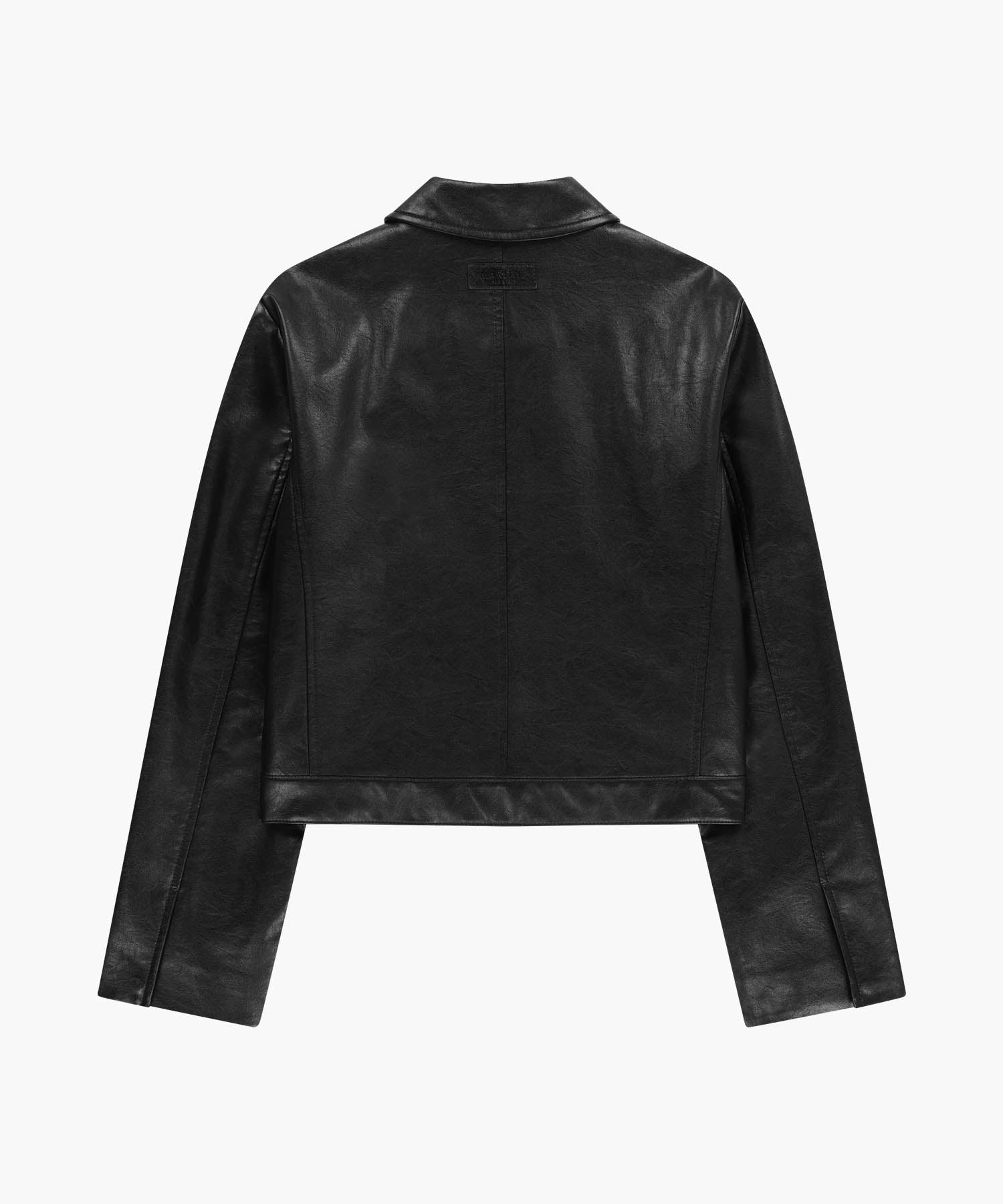 Marithe & Francois Girbaud - Crop Faux Leather Jacket (Black) product image 7 | TRAB K-Fashion Australia