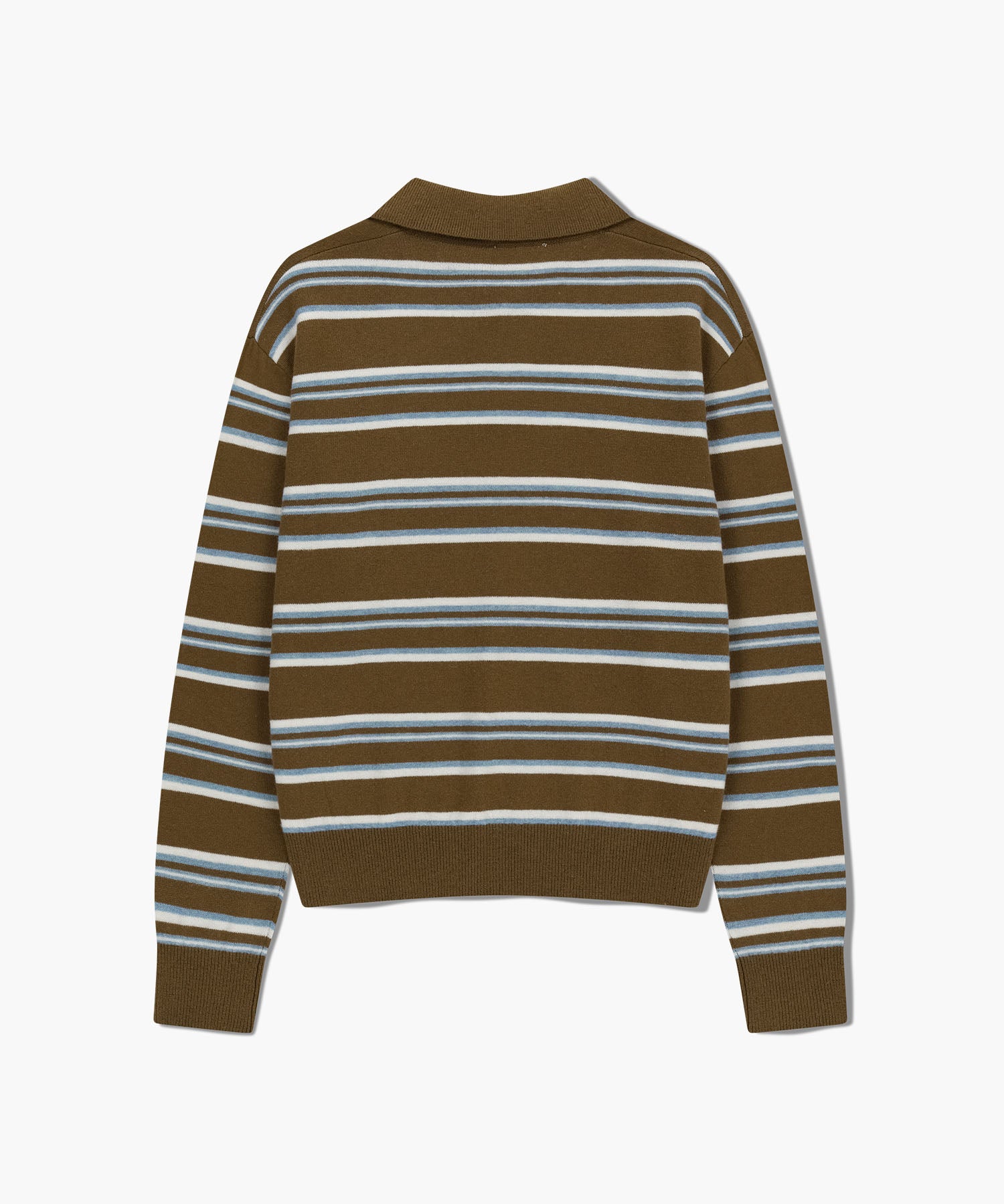 Marithe & Francois Girbaud - Regular Logo Stripe Polo Knit (Camel) product image 7 | TRAB K-Fashion Australia