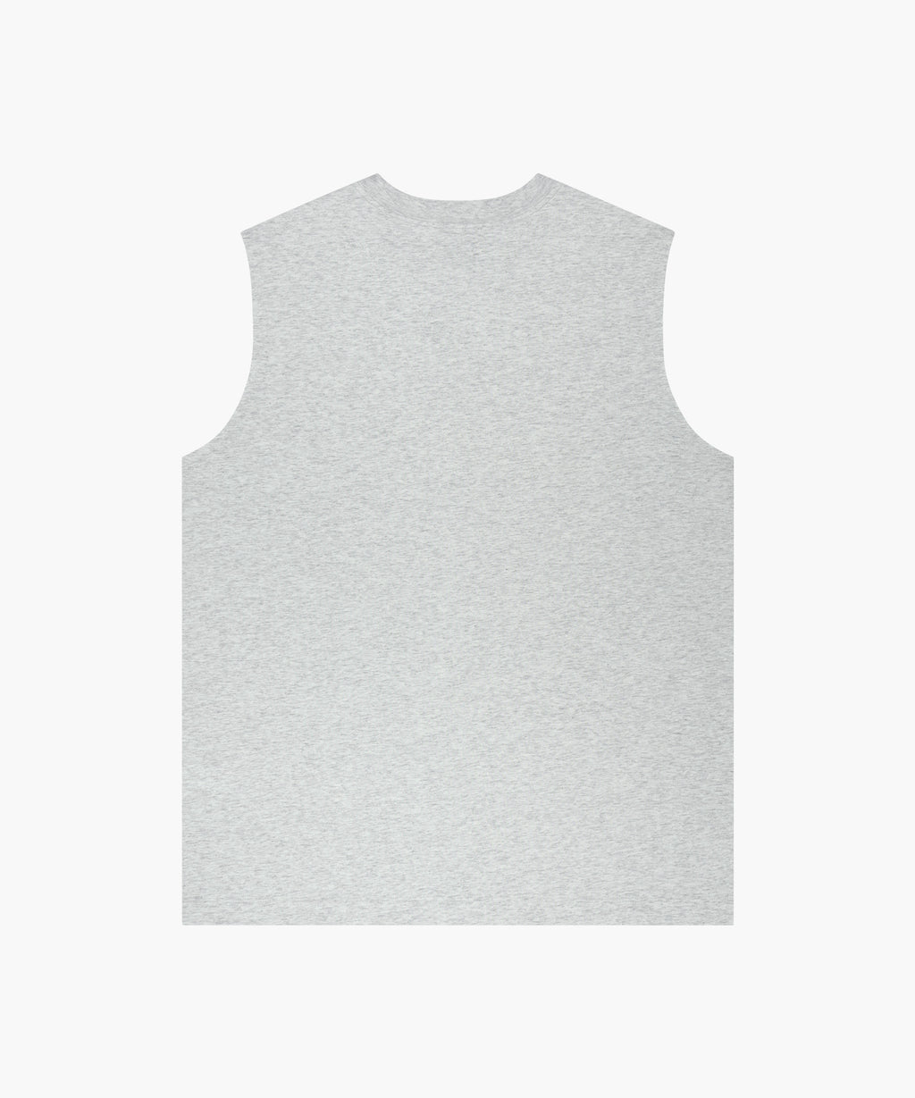 Marithe & Francois Girbaud - Sorona Cool Small Classic Logo Sleeveless (Light Heather Gray) product image 7 | TRAB K-Fashion Australia
