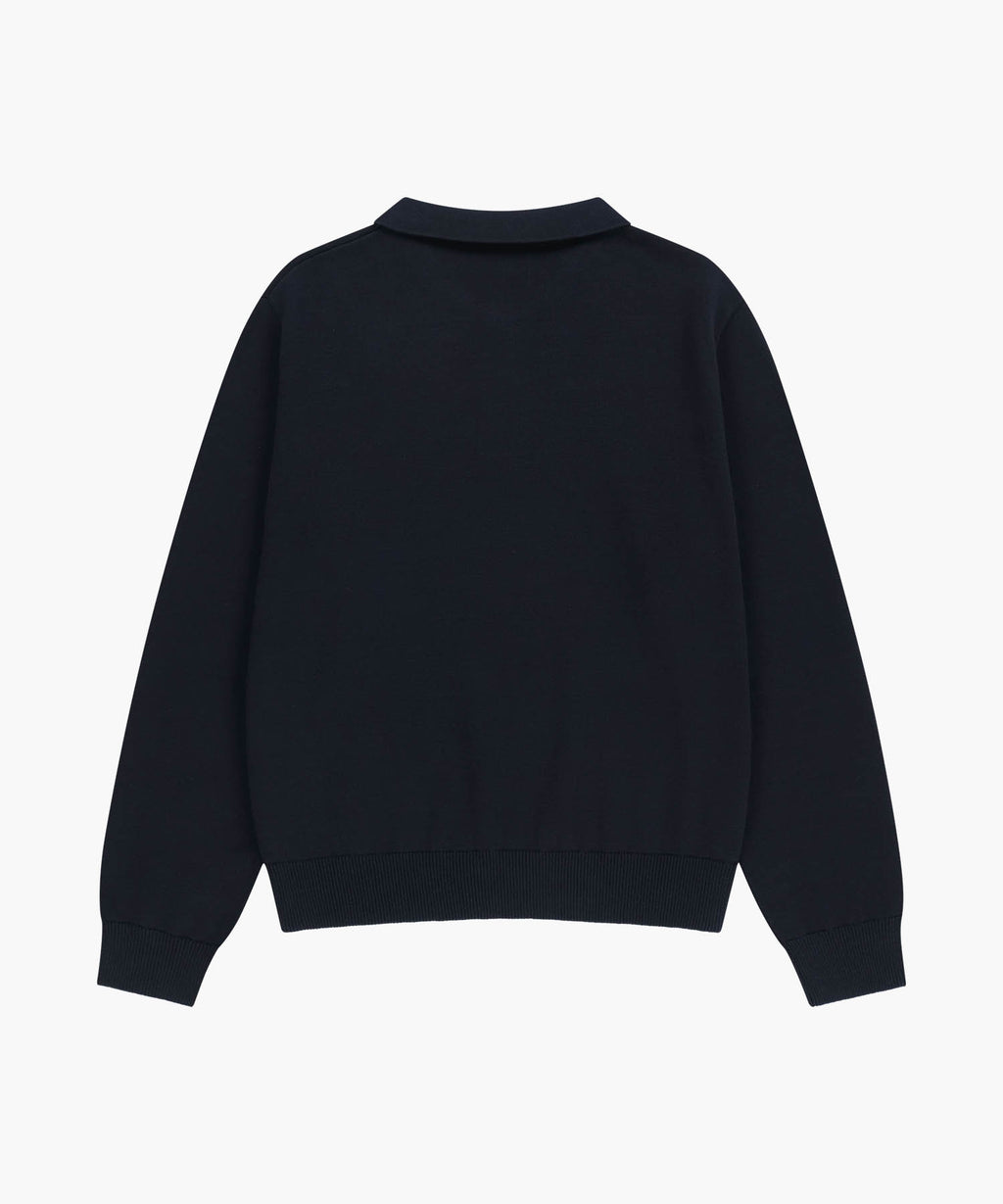 Marithe & Francois Girbaud - Small Classic Logo Collar Knit (Dark Navy) product image 7 | TRAB K-Fashion Australia