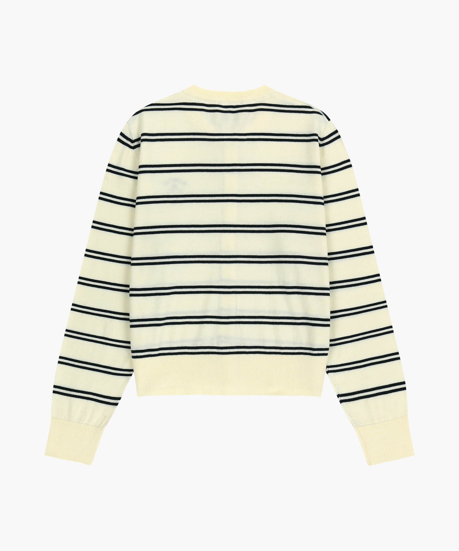 Marithe & Francois Girbaud - Stripe Knit Cardigan (Ivory) product image 7 | TRAB K-Fashion Australia