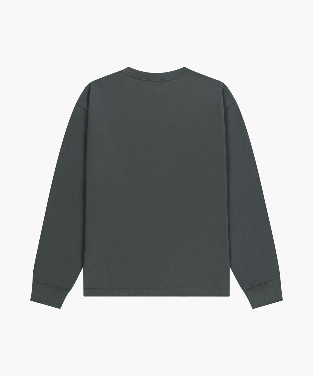 Marithe & Francois Girbaud - Crack Classic Logo Long Sleeve Tee (Charcoal) product image 7 | TRAB K-Fashion Australia