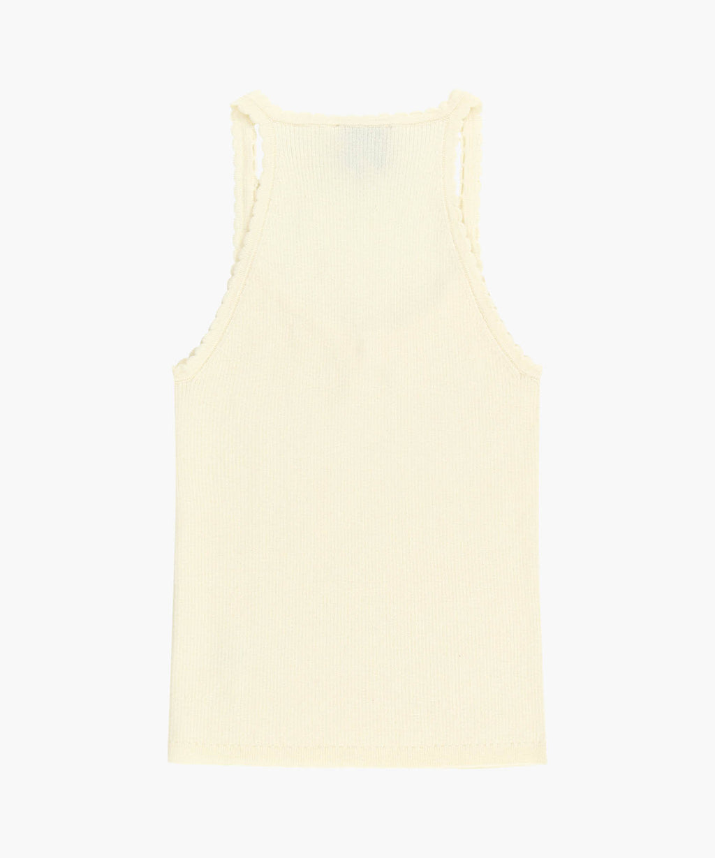 Marithe & Francois Girbaud - Lace Point Knit Vest (Ivory) product image 7 | TRAB K-Fashion Australia