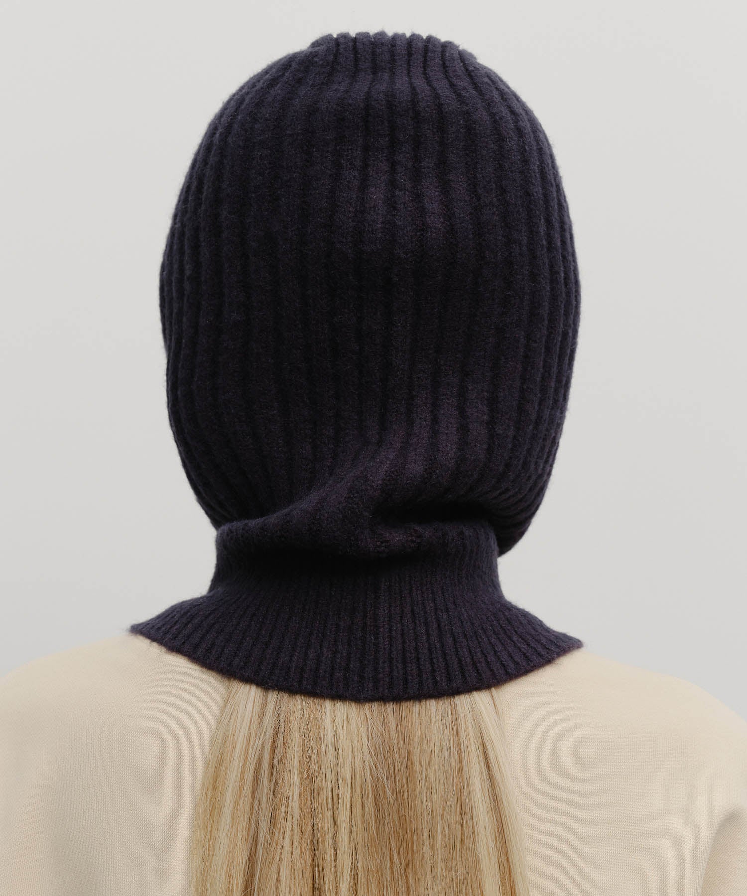 Marithe & Francois Girbaud - Circle Logo Zip Up Balaclava (Navy) product image 7 | TRAB K-Fashion Australia