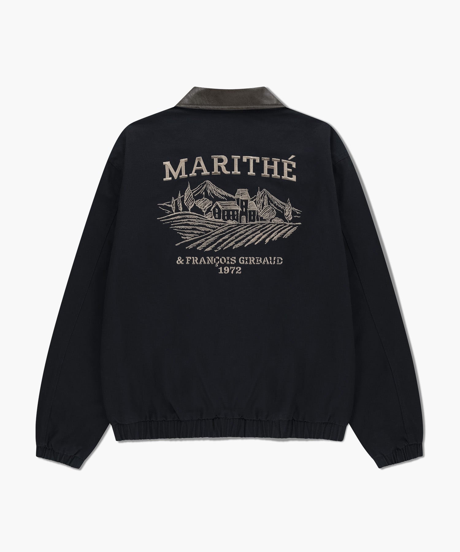 Marithe & Francois Girbaud - Graphic Embroidery Cotton Bomber Jacket (Navy) product image 7 | TRAB K-Fashion Australia
