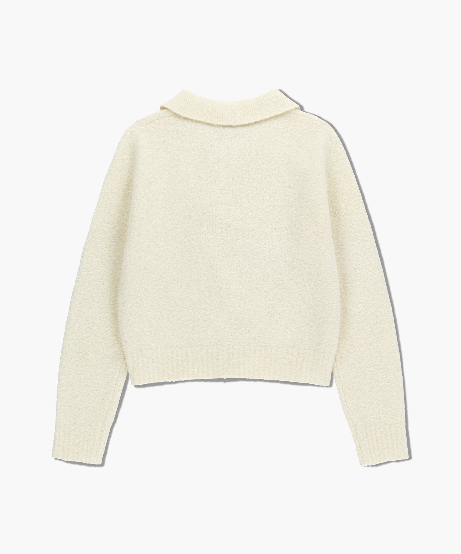 Marithe & Francois Girbaud - 3 Pocket Boucle Cardigan (Ivory) product image 7 | TRAB K-Fashion Australia