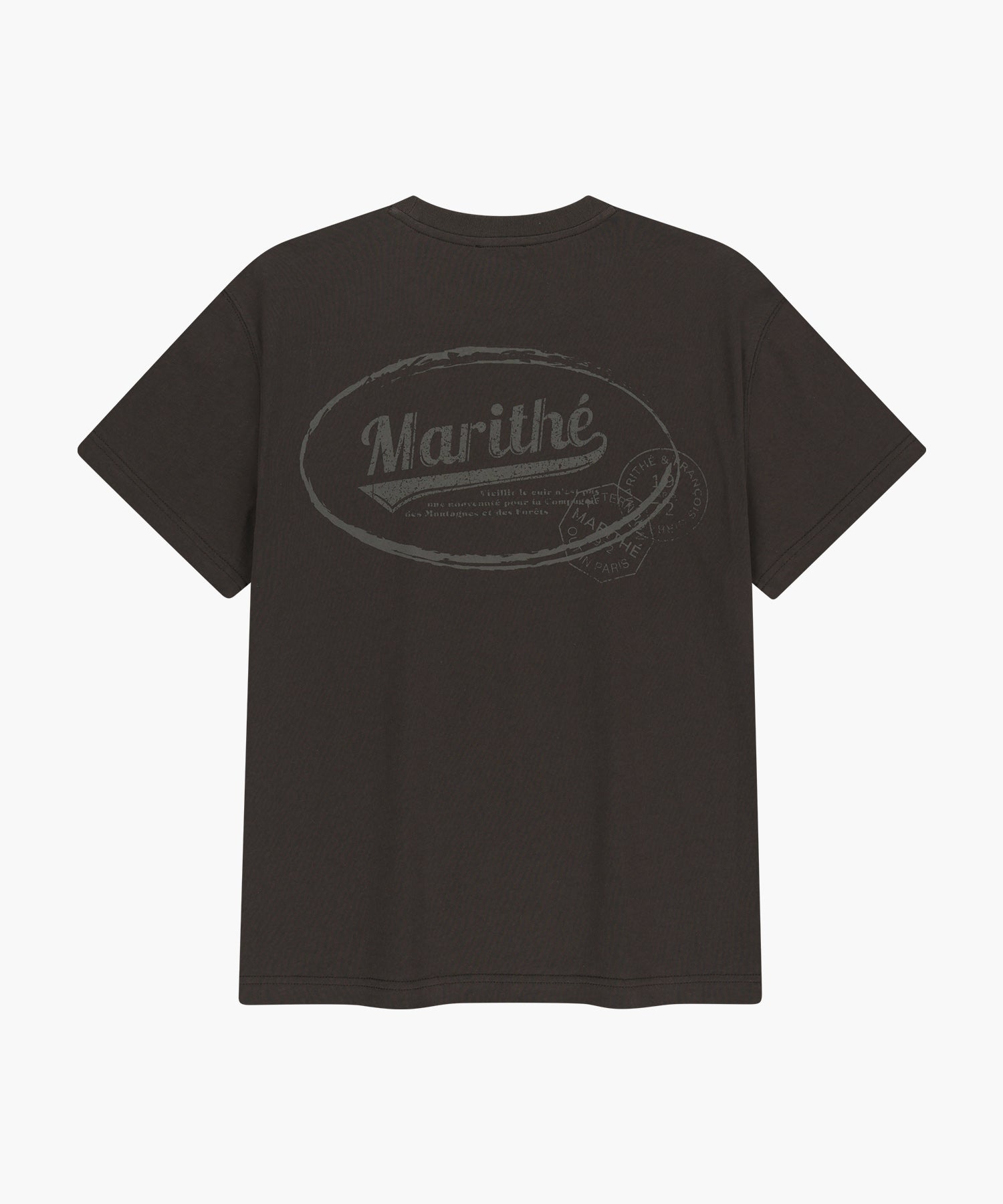 Marithe & Francois Girbaud - [Pre-order – Ships 25 Jun] Vintage Logo Typo Tee (Brown) product image 7 | TRAB K-Fashion Australia