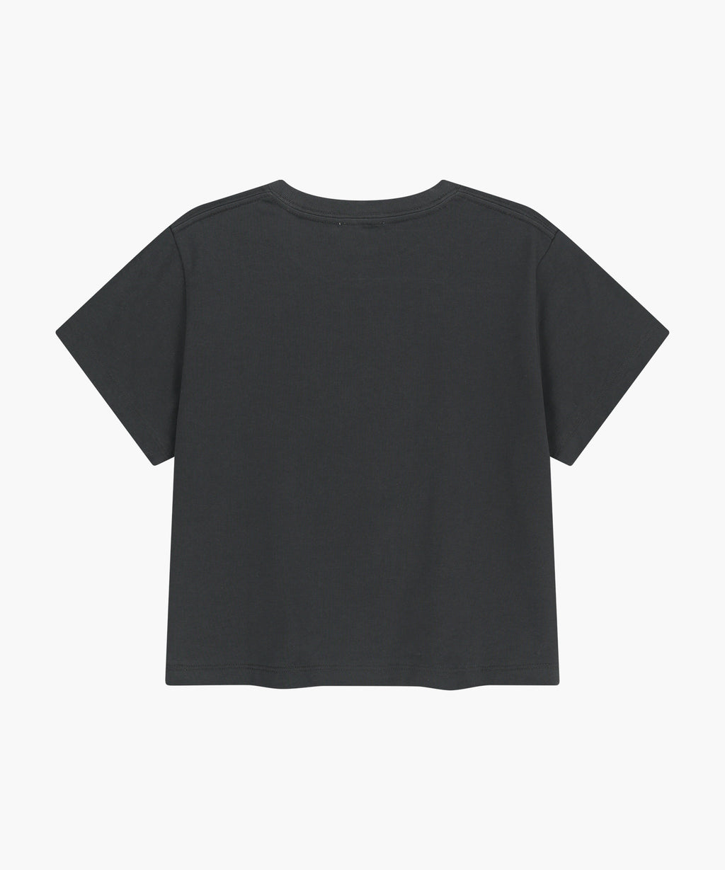 Marithe & Francois Girbaud - Sorona Cool Ribbon Graphic Crop Tee (Charcoal) product image 7 | TRAB K-Fashion Australia