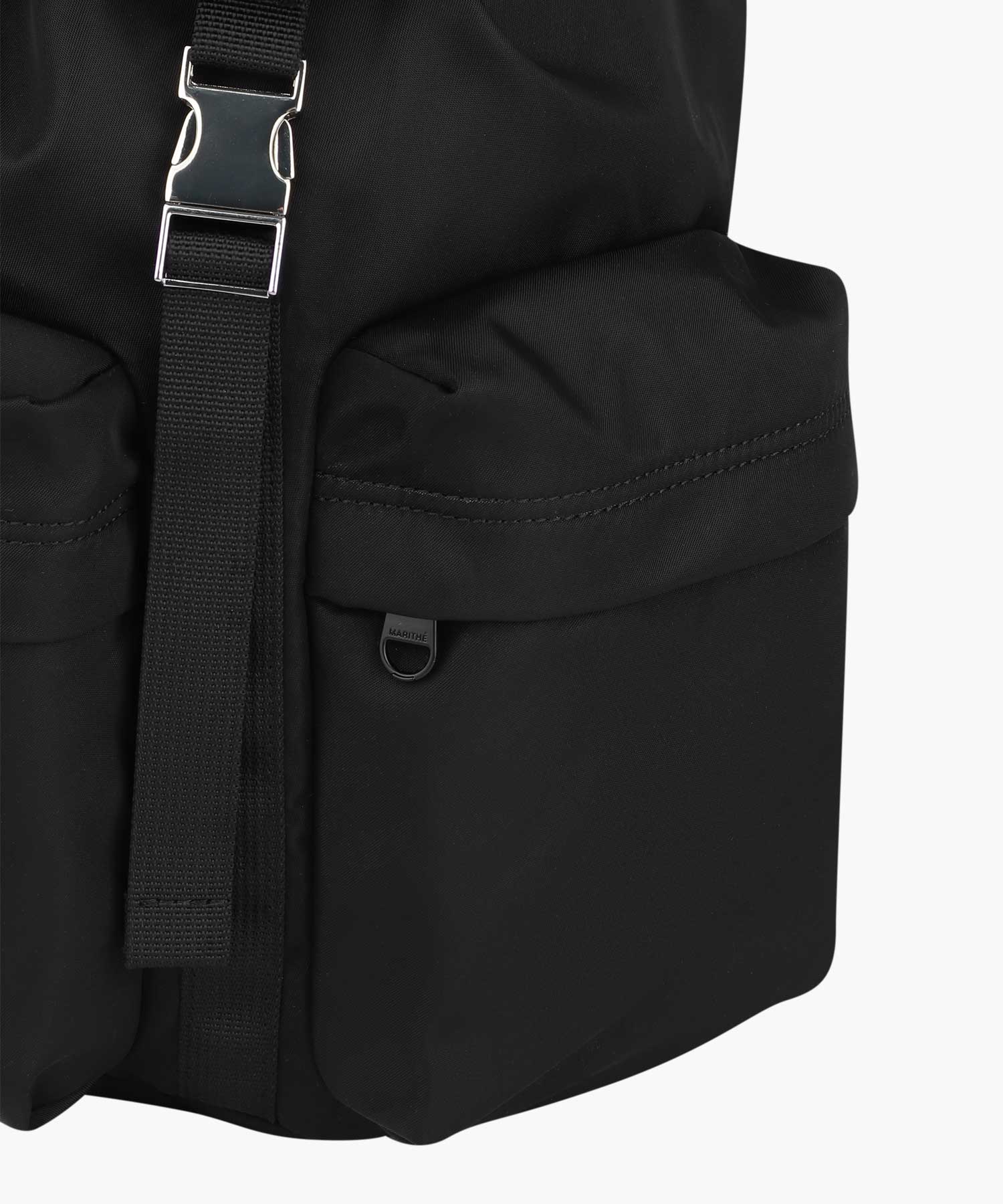 Marithe & Francois Girbaud - Classic Logo Metal Buckle Backpack (Black) product image 7 | TRAB K-Fashion Australia