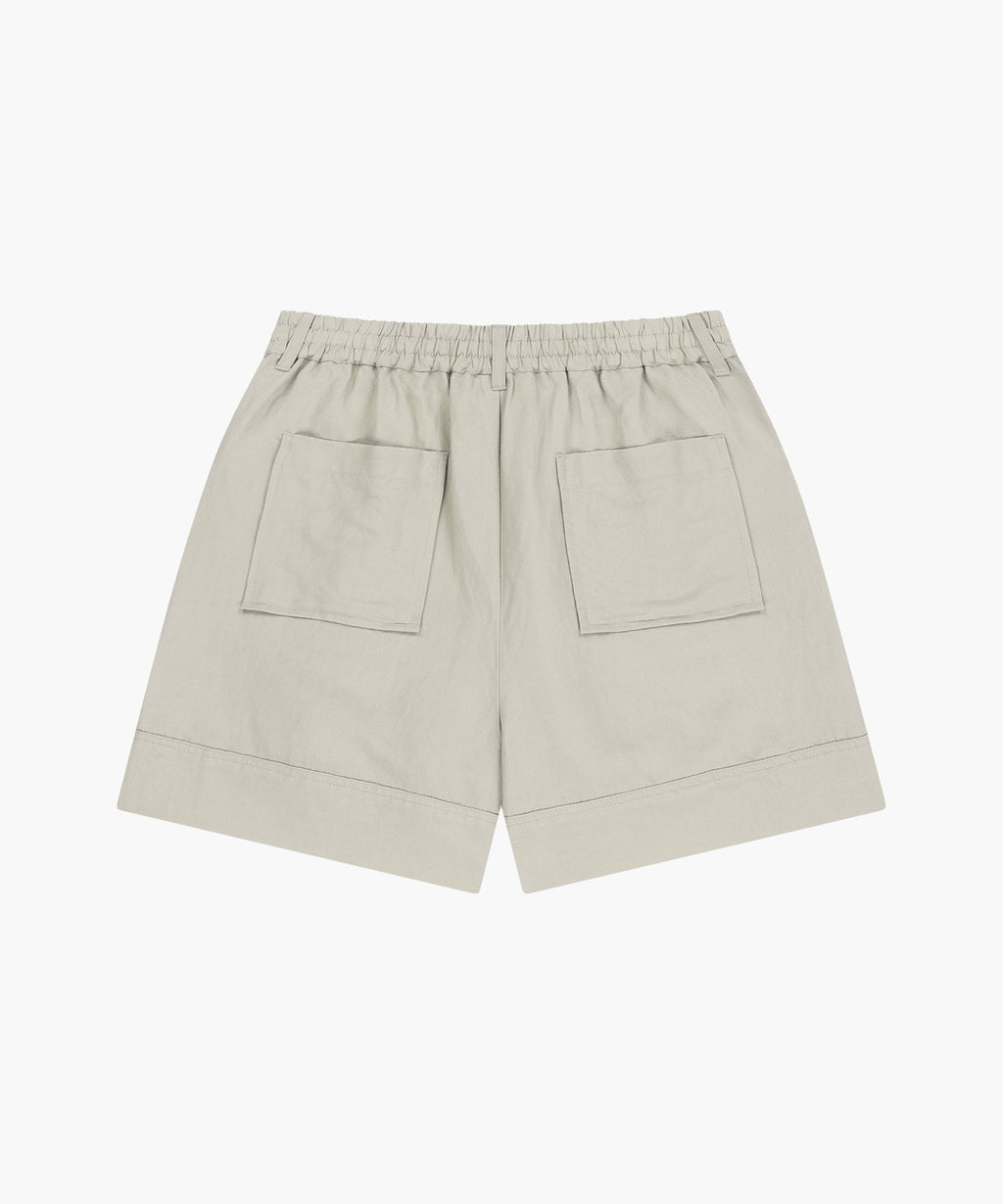 Marithe & Francois Girbaud - Easy Linen Shorts (Light Beige) product image 7 | TRAB K-Fashion Australia