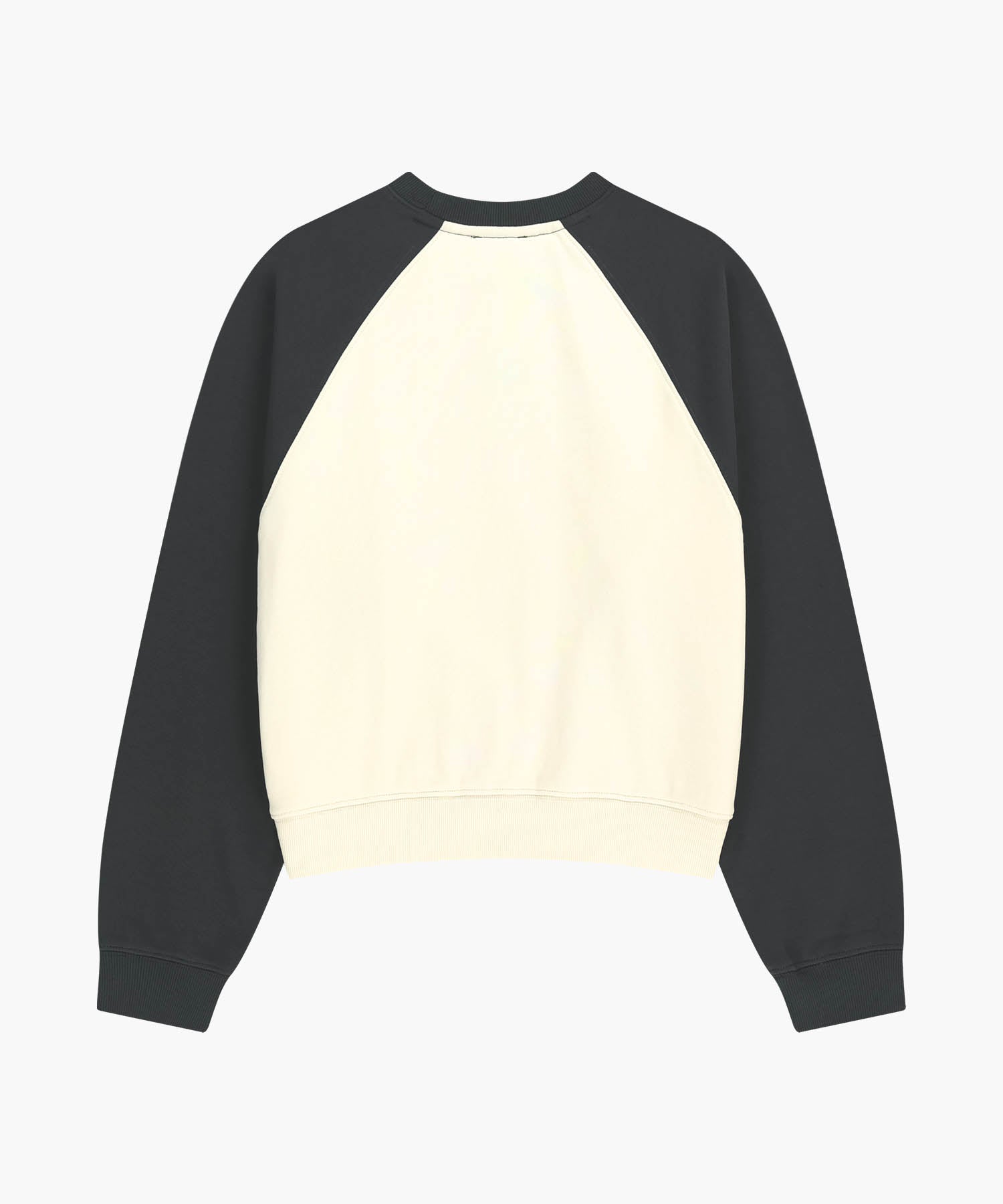 Marithe & Francois Girbaud - Block Classic Logo Raglan Crop Sweatshirt (Charcoal) product image 7 | TRAB K-Fashion Australia