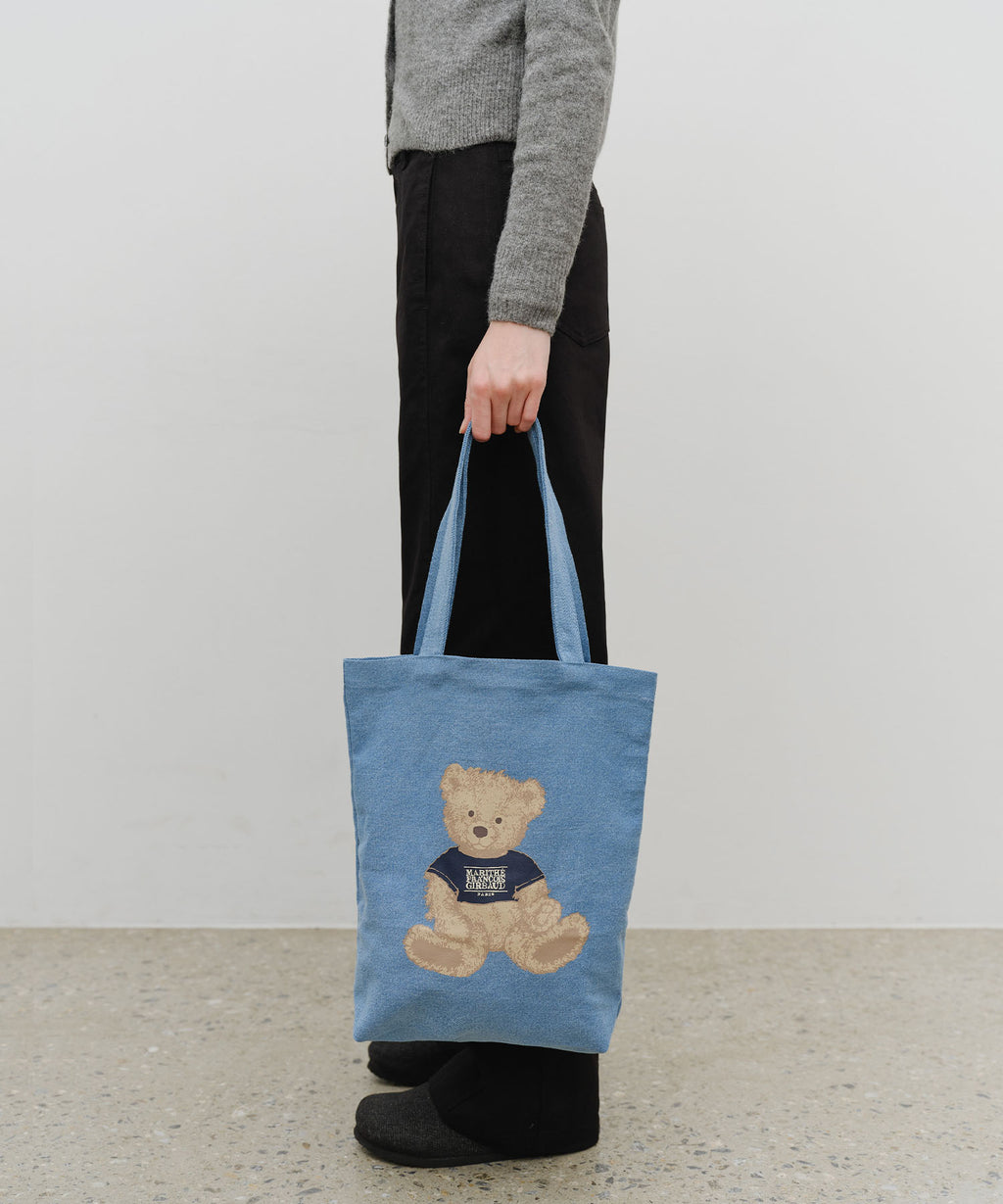 Marithe & Francois Girbaud - Doodle Bear Eco Bag (Blue) product image 7 | TRAB K-Fashion Australia