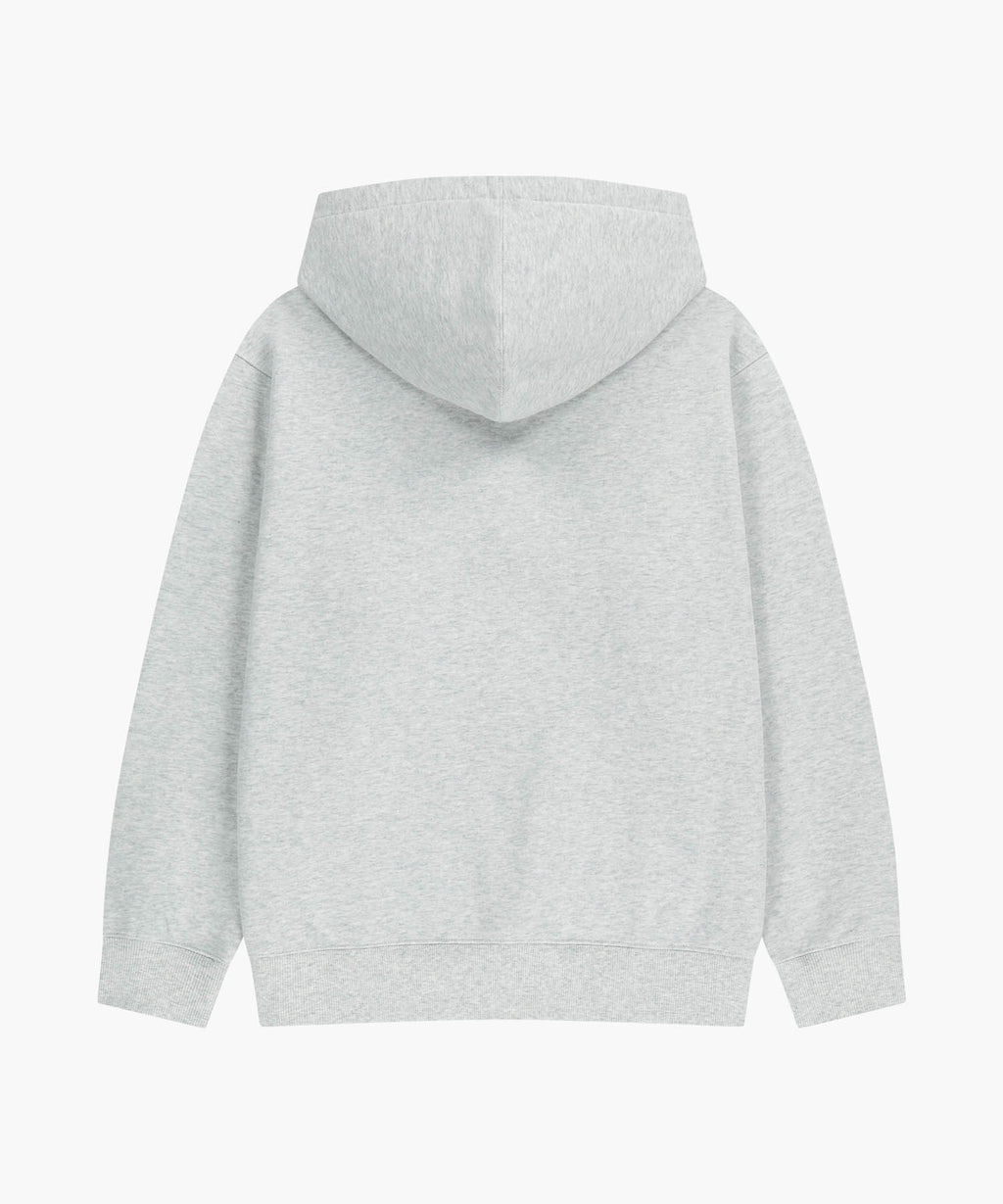 Marithe & Francois Girbaud - Classic Logo Embroidery Hoodie (Light Heather Gray) product image 7 | TRAB K-Fashion Australia