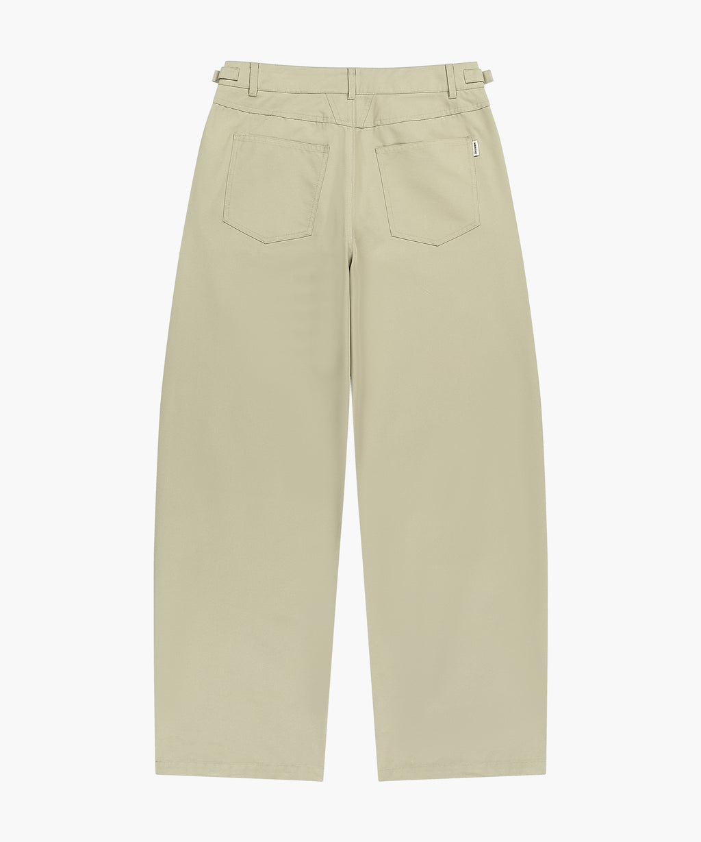 Marithe & Francois Girbaud - Curved Chino Pants (Beige) product image 7 | TRAB K-Fashion Australia