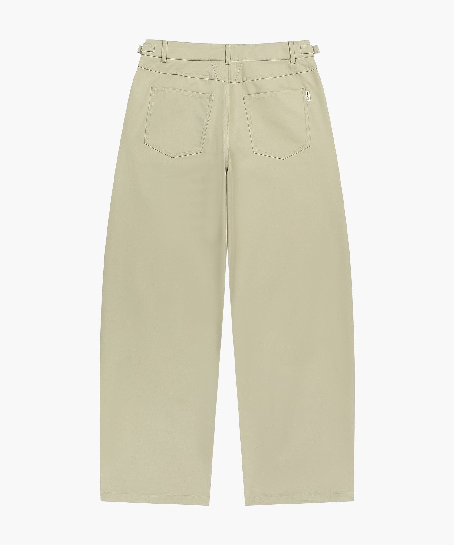 Marithe & Francois Girbaud - Curved Chino Pants (Beige) product image 7 | TRAB K-Fashion Australia