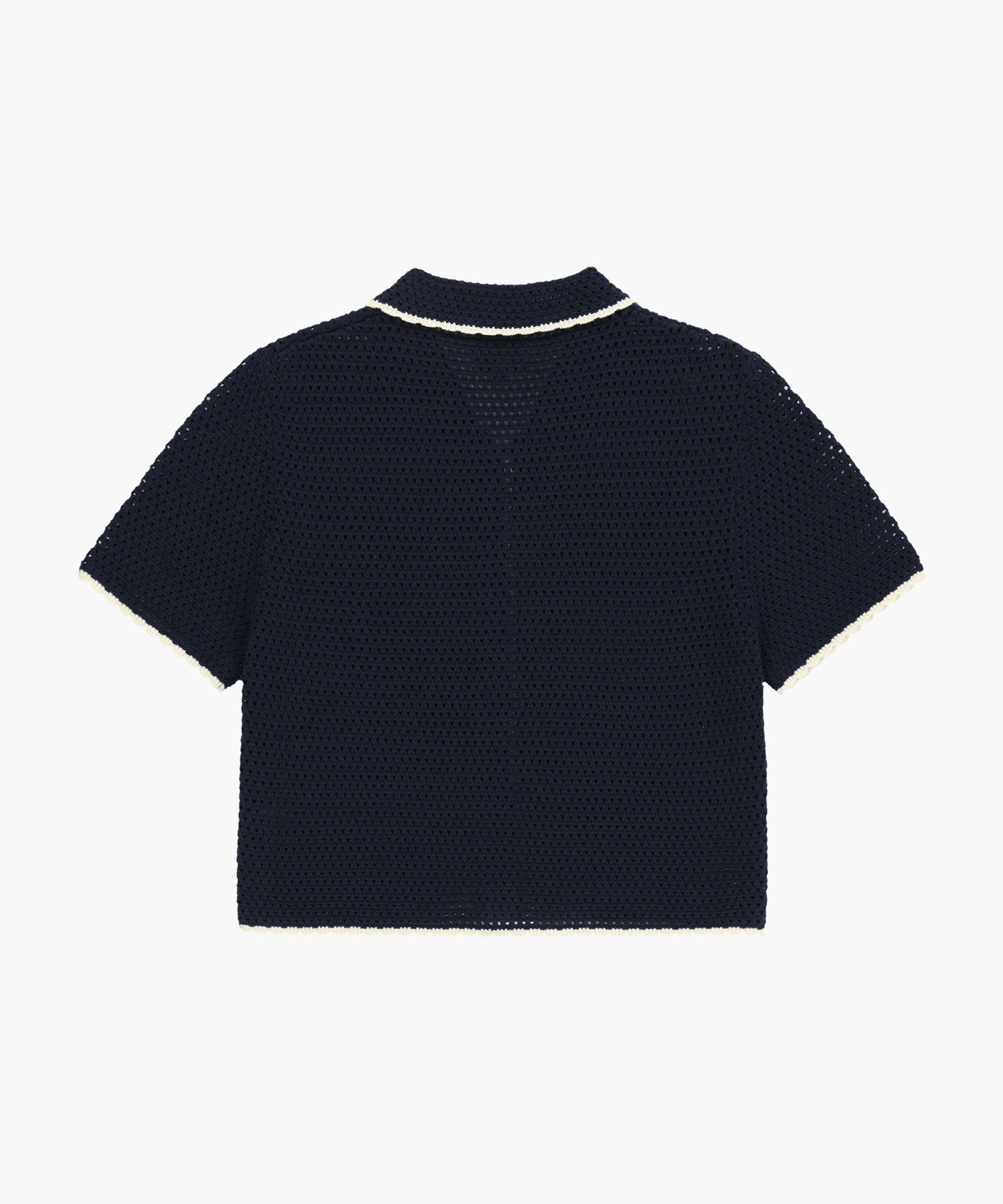 Marithe & Francois Girbaud - Crochet Half Knit Cardigan (Navy) product image 7 | TRAB K-Fashion Australia