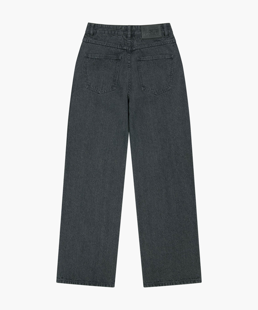 Marithe & Francois Girbaud - High Straight Stripe Denim Pants (Black) product image 7 | TRAB K-Fashion Australia