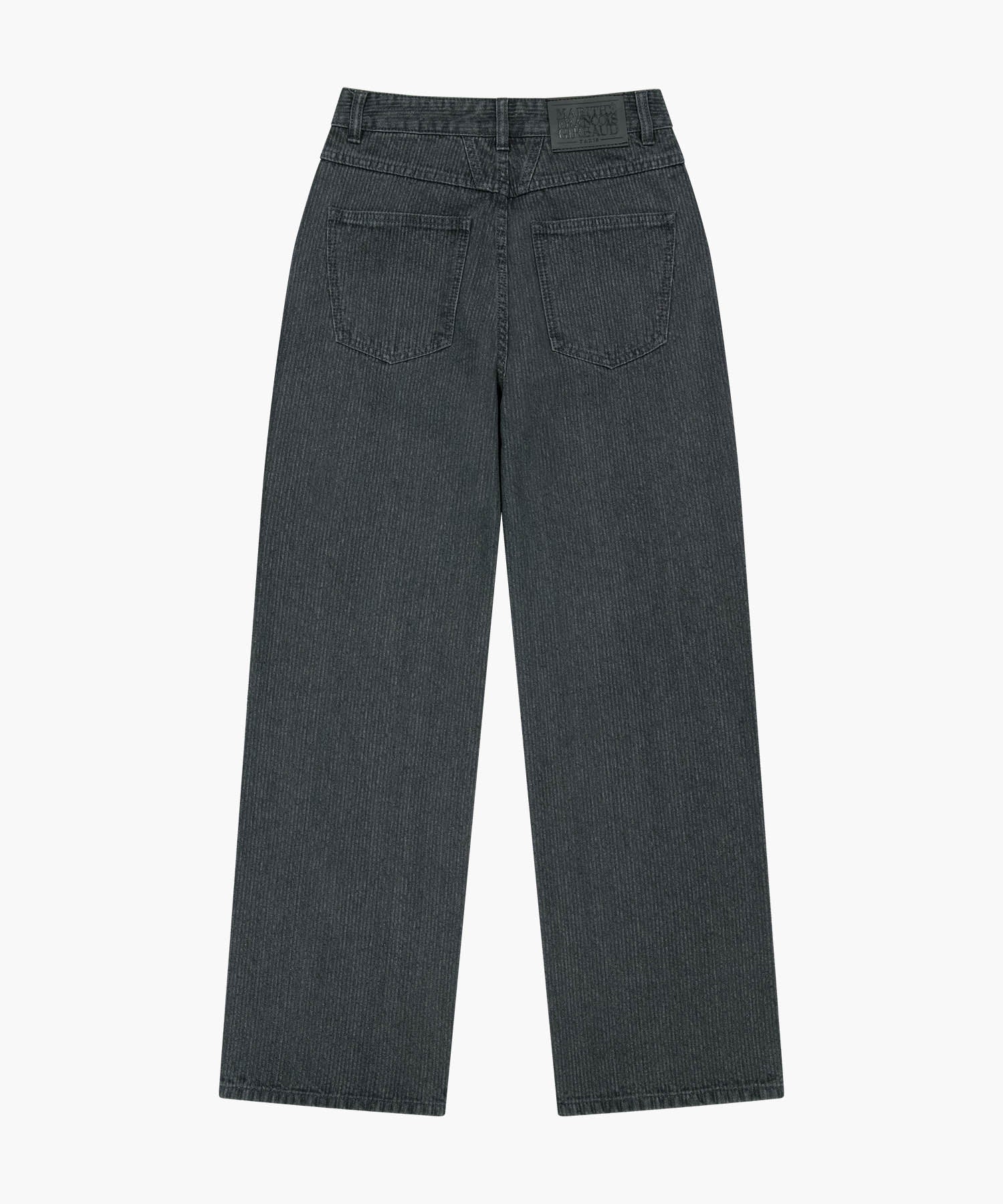 Marithe & Francois Girbaud - High Straight Stripe Denim Pants (Black) product image 7 | TRAB K-Fashion Australia