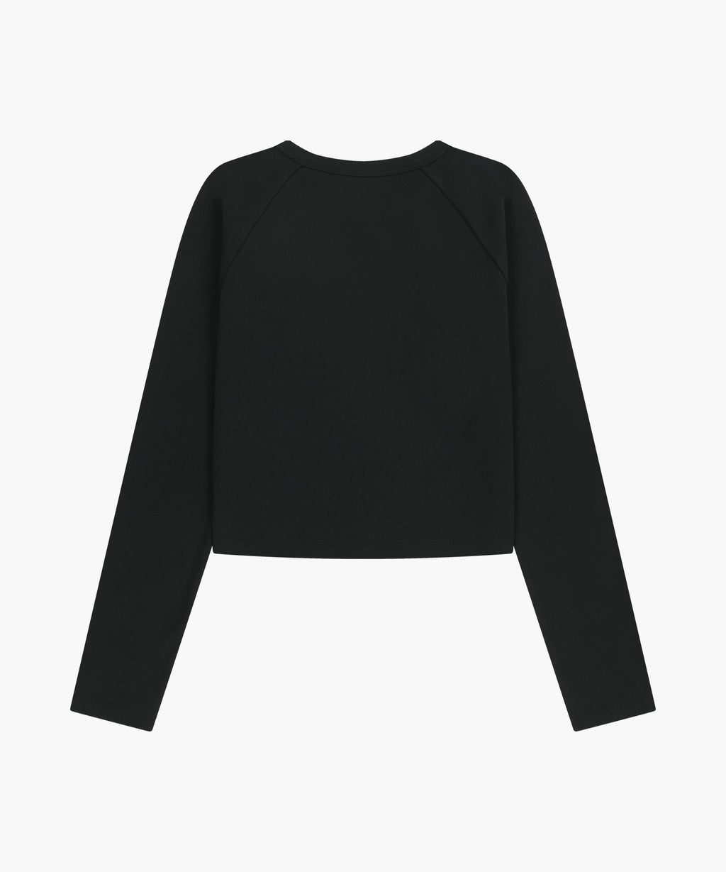 Marithe & Francois Girbaud - Basic Crop Long Sleeve (Black) product image 7 | TRAB K-Fashion Australia